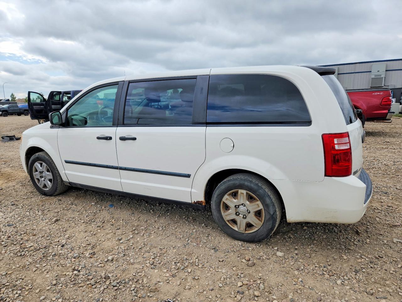 2008 Dodge Grand Caravan Se White vin: 1D8HN44H18B164631