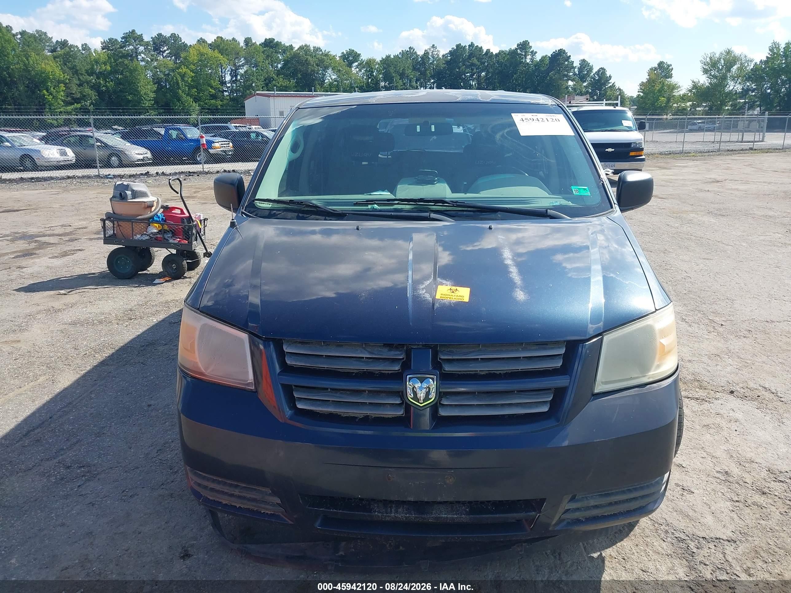 2008 Dodge Grand Caravan Se Blue vin: 1D8HN44H18B188573