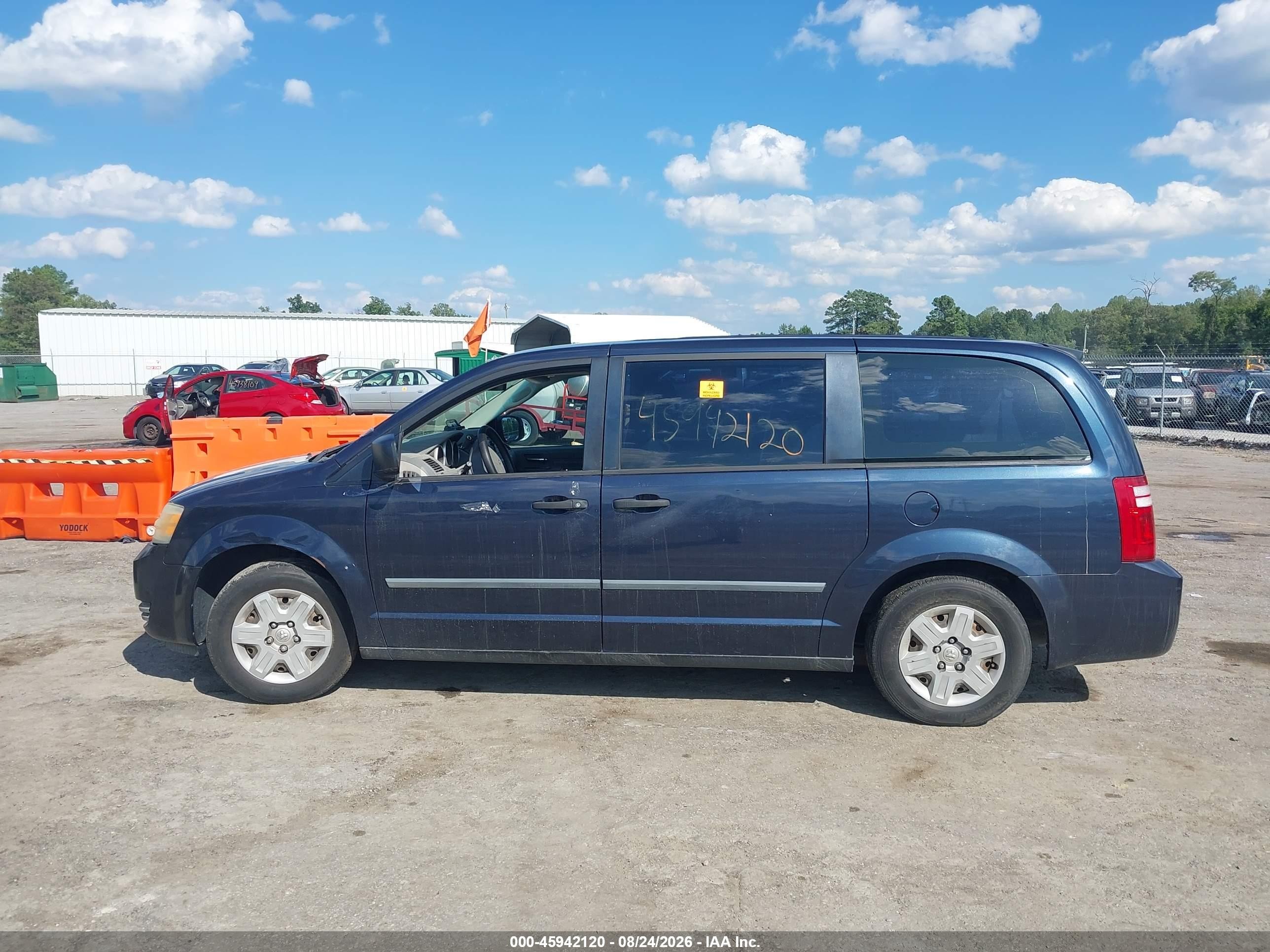 2008 Dodge Grand Caravan Se Blue vin: 1D8HN44H18B188573