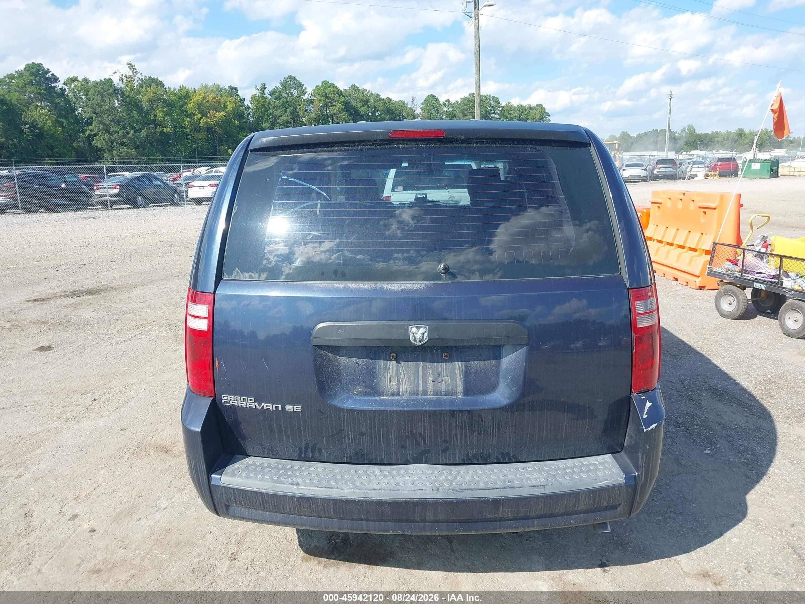 2008 Dodge Grand Caravan Se Blue vin: 1D8HN44H18B188573