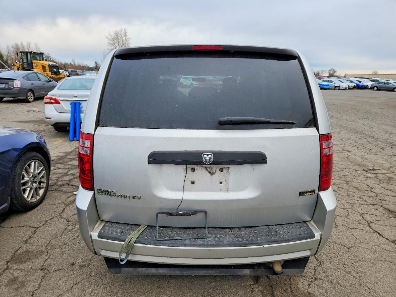 2008 Dodge Grand Caravan Se Silver vin: 1D8HN44H28B156568