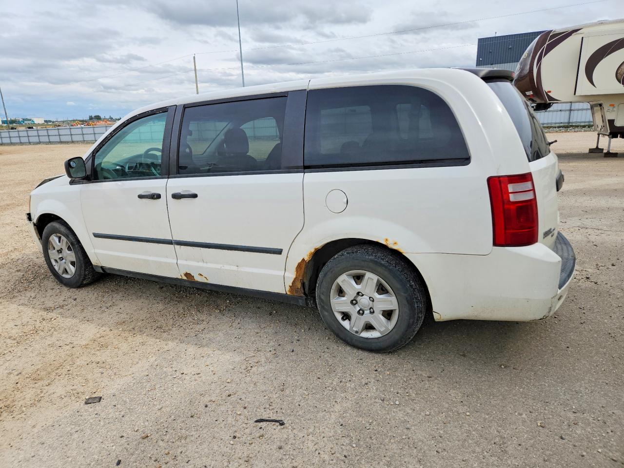 2008 Dodge Grand Caravan Se White vin: 1D8HN44H28B180465