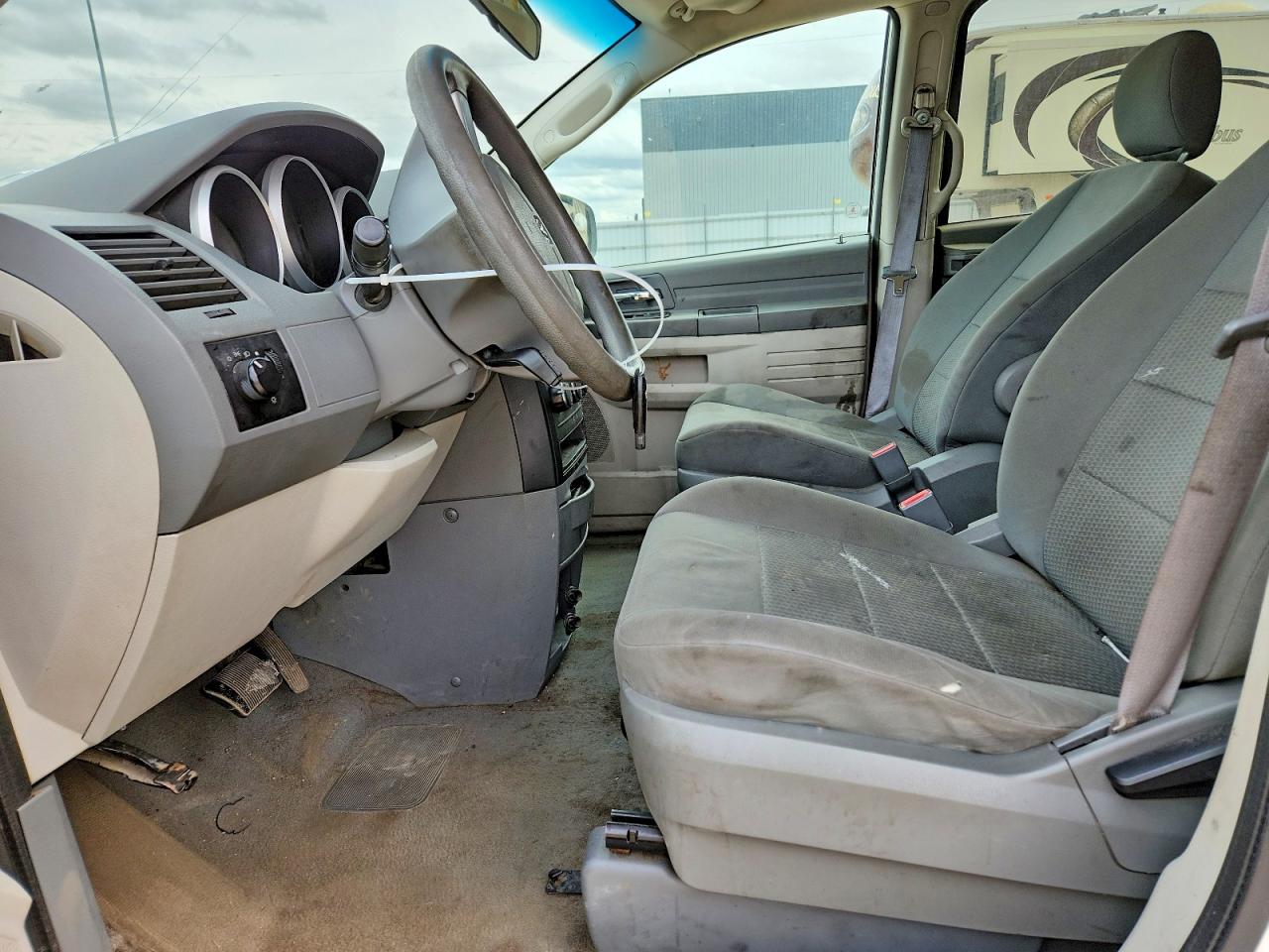 2008 Dodge Grand Caravan Se White vin: 1D8HN44H28B180465