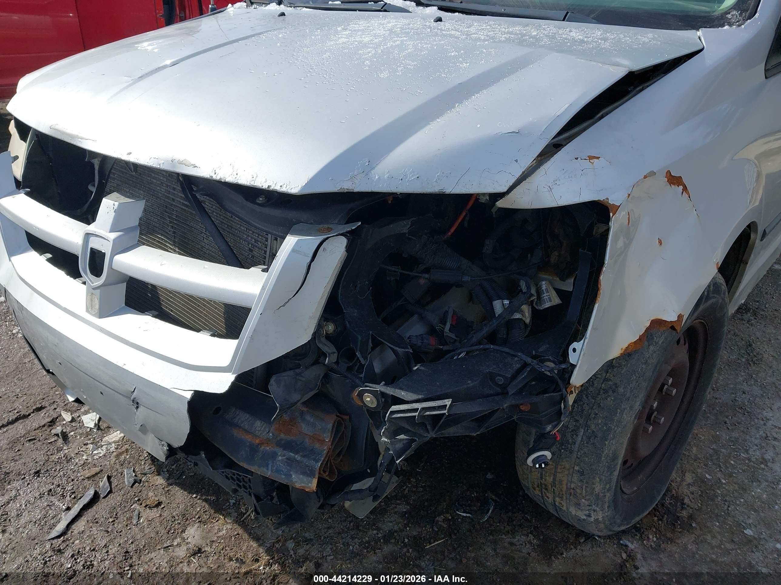 2008 Dodge Grand Caravan Se Silver vin: 1D8HN44H28B188498