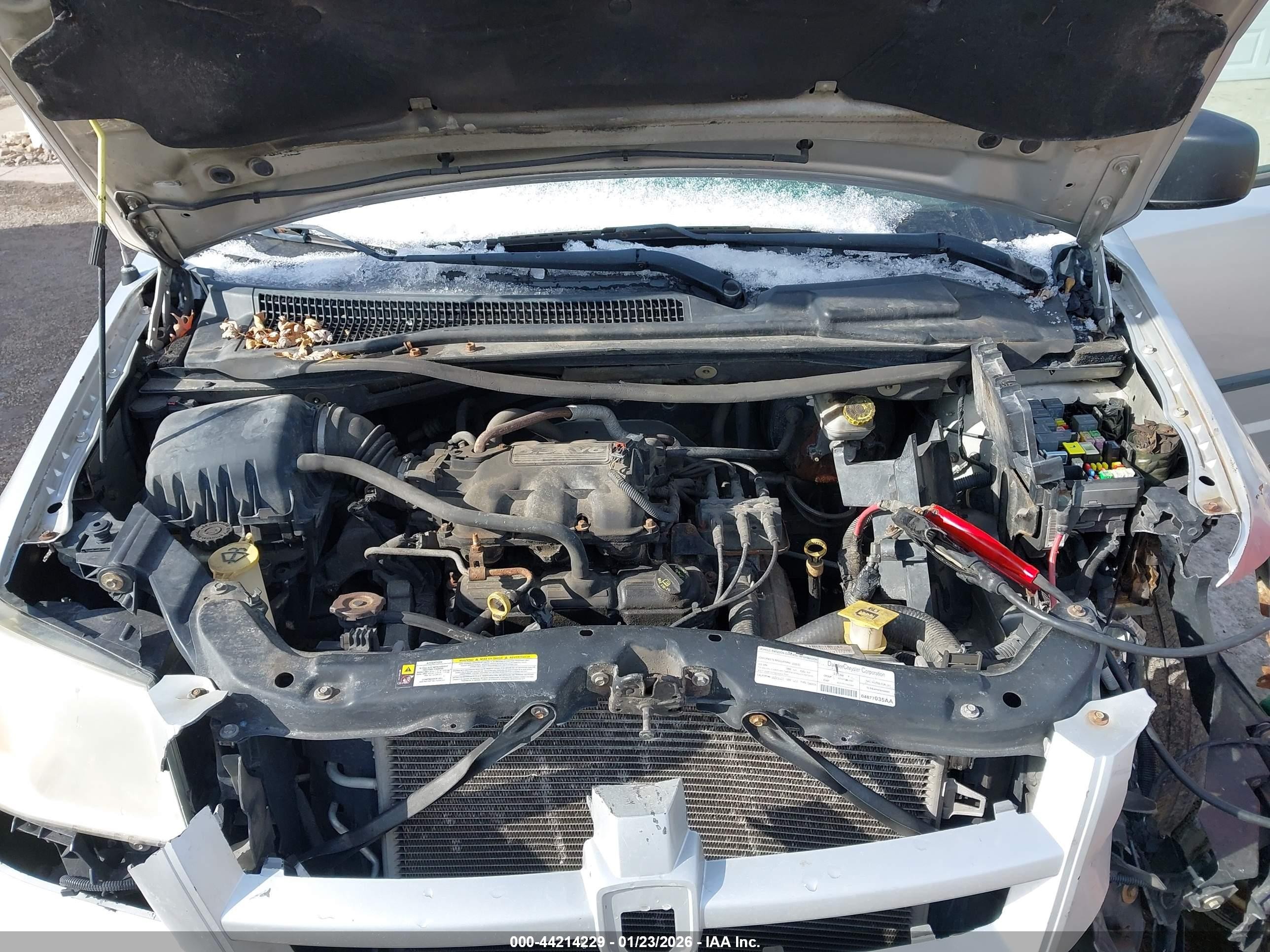 2008 Dodge Grand Caravan Se Silver vin: 1D8HN44H28B188498