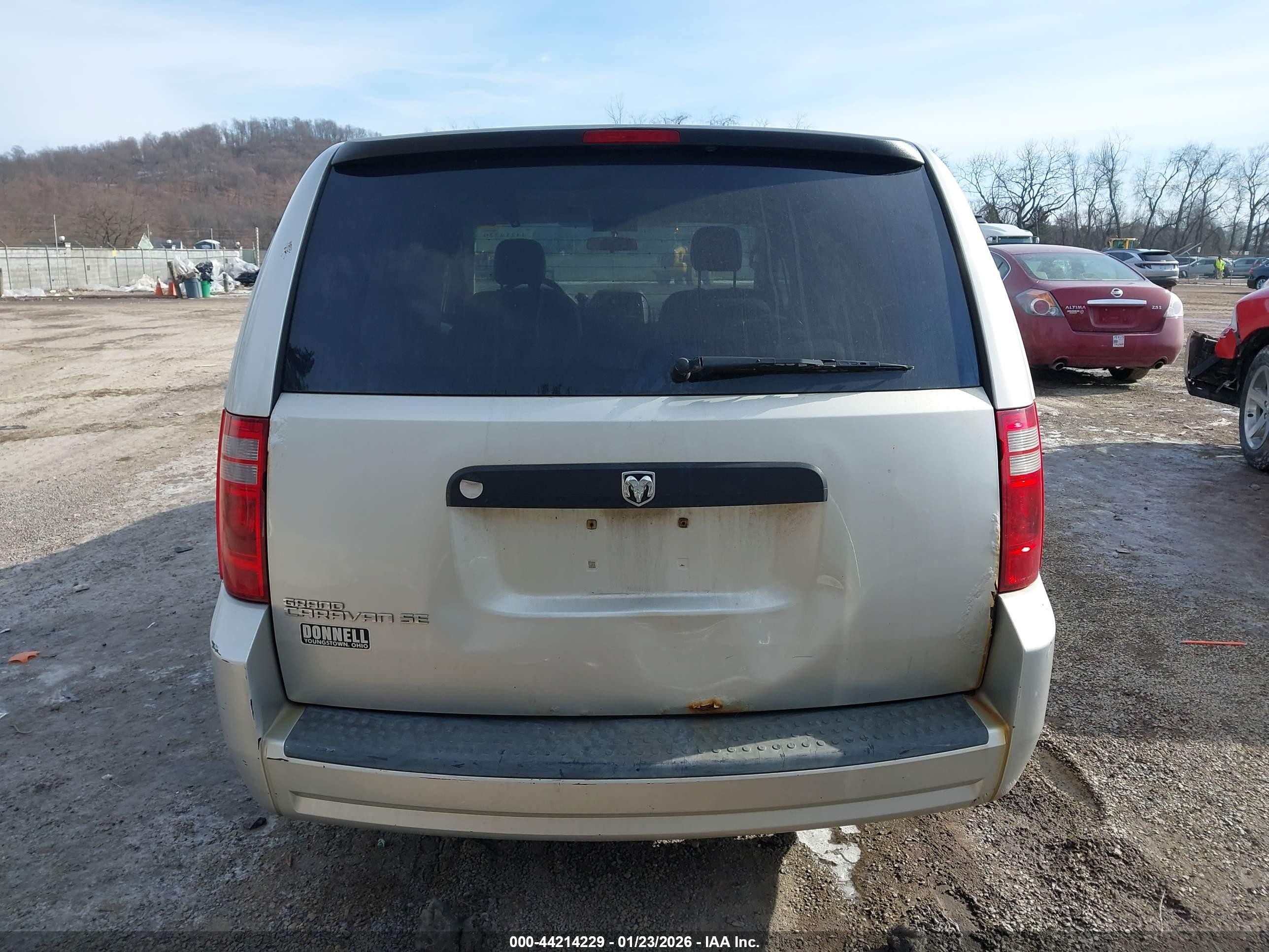 2008 Dodge Grand Caravan Se Silver vin: 1D8HN44H28B188498