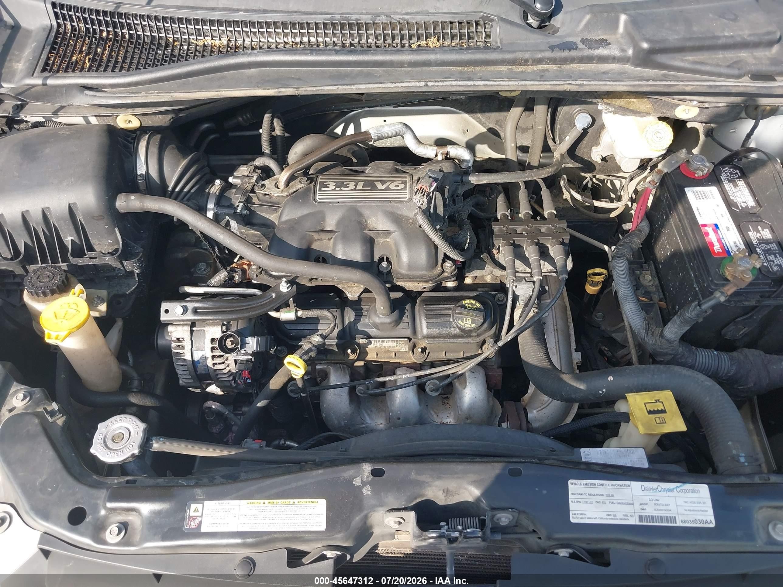 2008 Dodge Grand Caravan Se Silver vin: 1D8HN44H38B148804