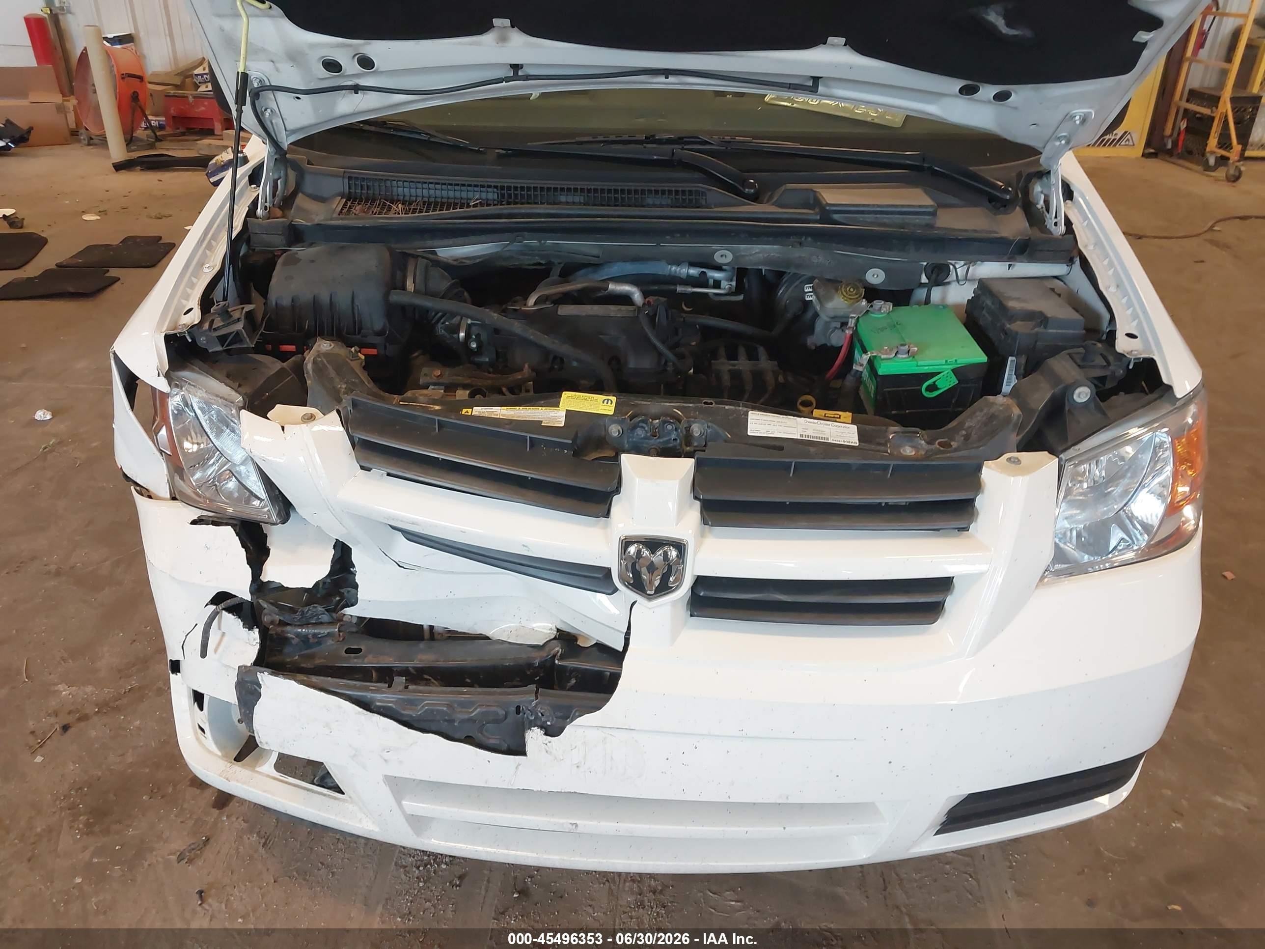 2008 Dodge Grand Caravan Se White vin: 1D8HN44H38B160631