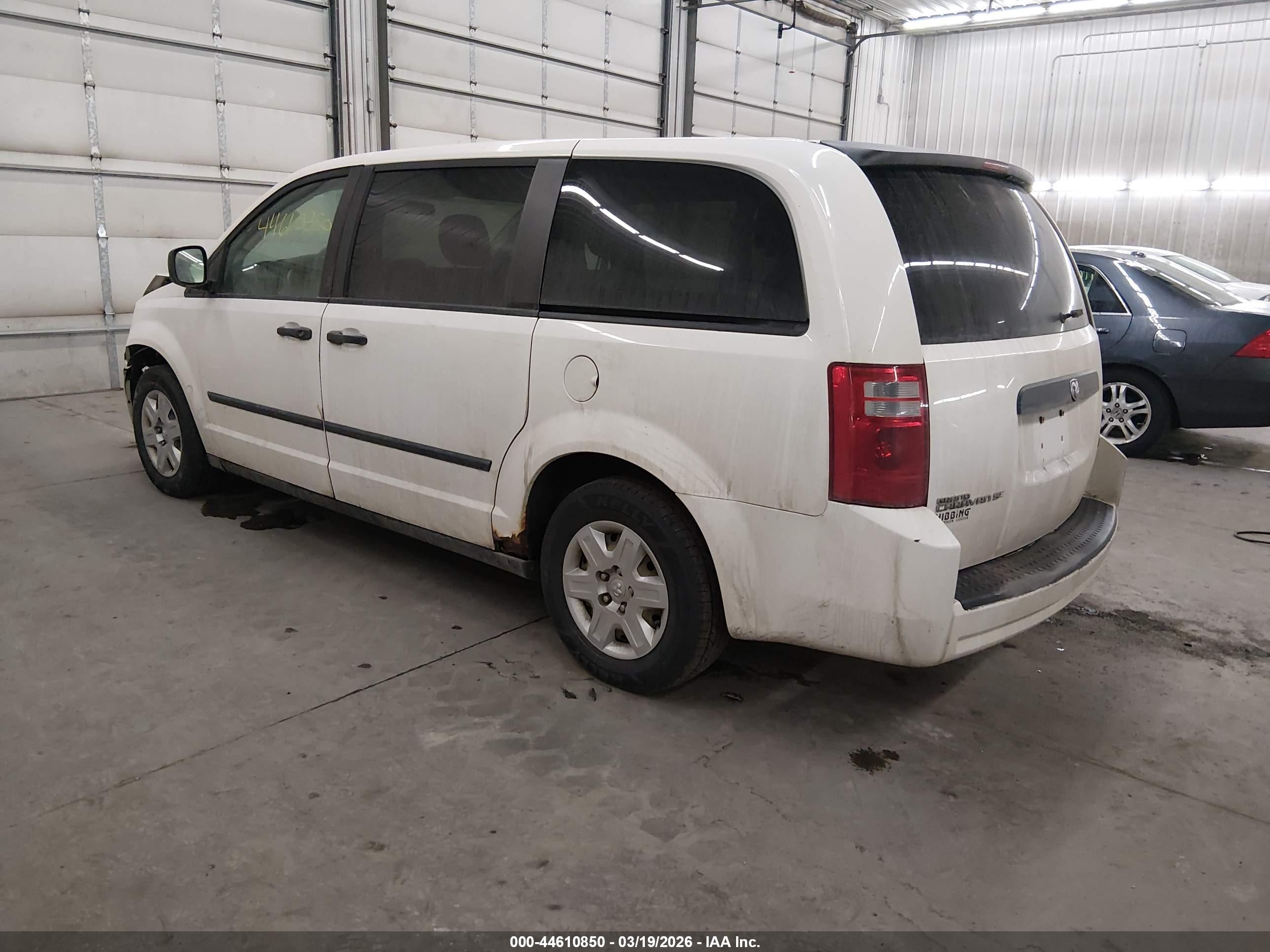 2008 Dodge Grand Caravan Se White vin: 1D8HN44H38B194875
