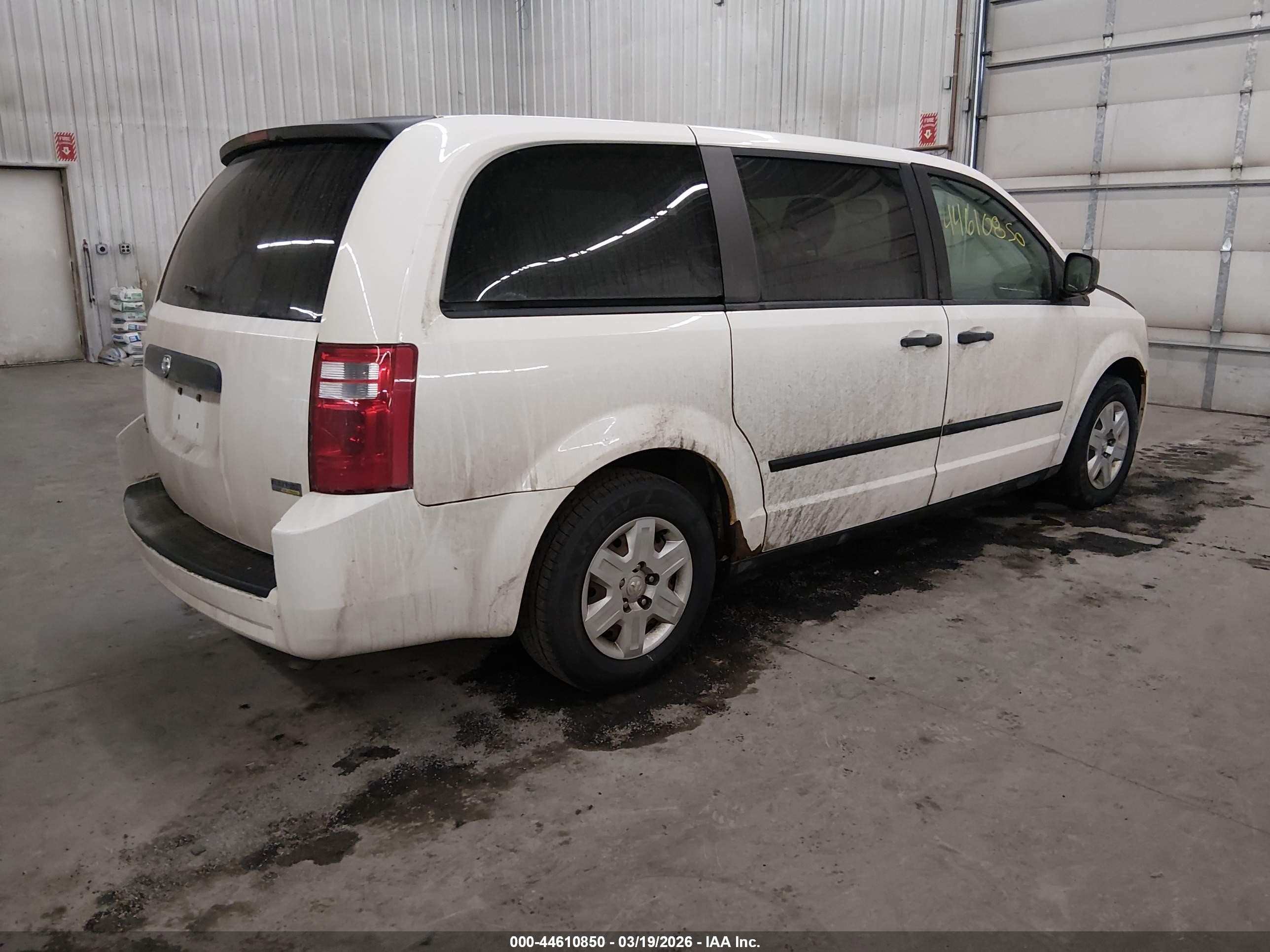 2008 Dodge Grand Caravan Se White vin: 1D8HN44H38B194875