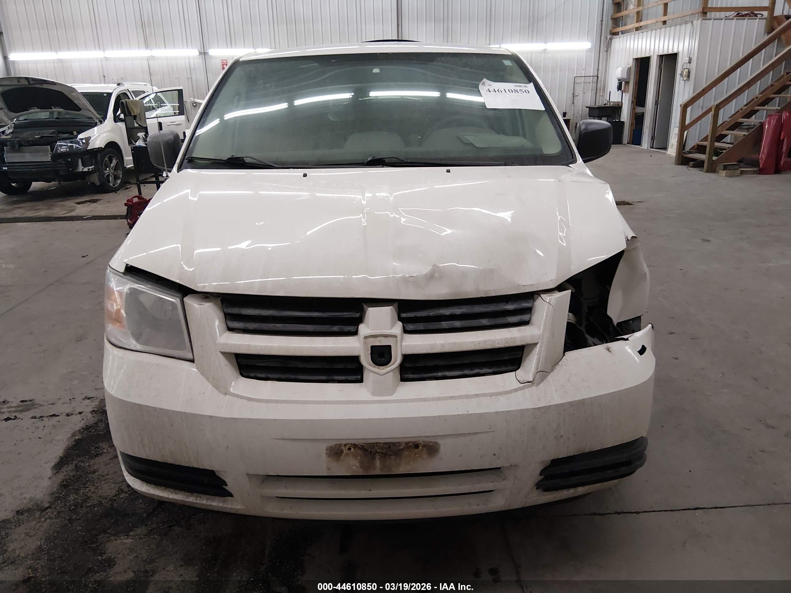 2008 Dodge Grand Caravan Se White vin: 1D8HN44H38B194875