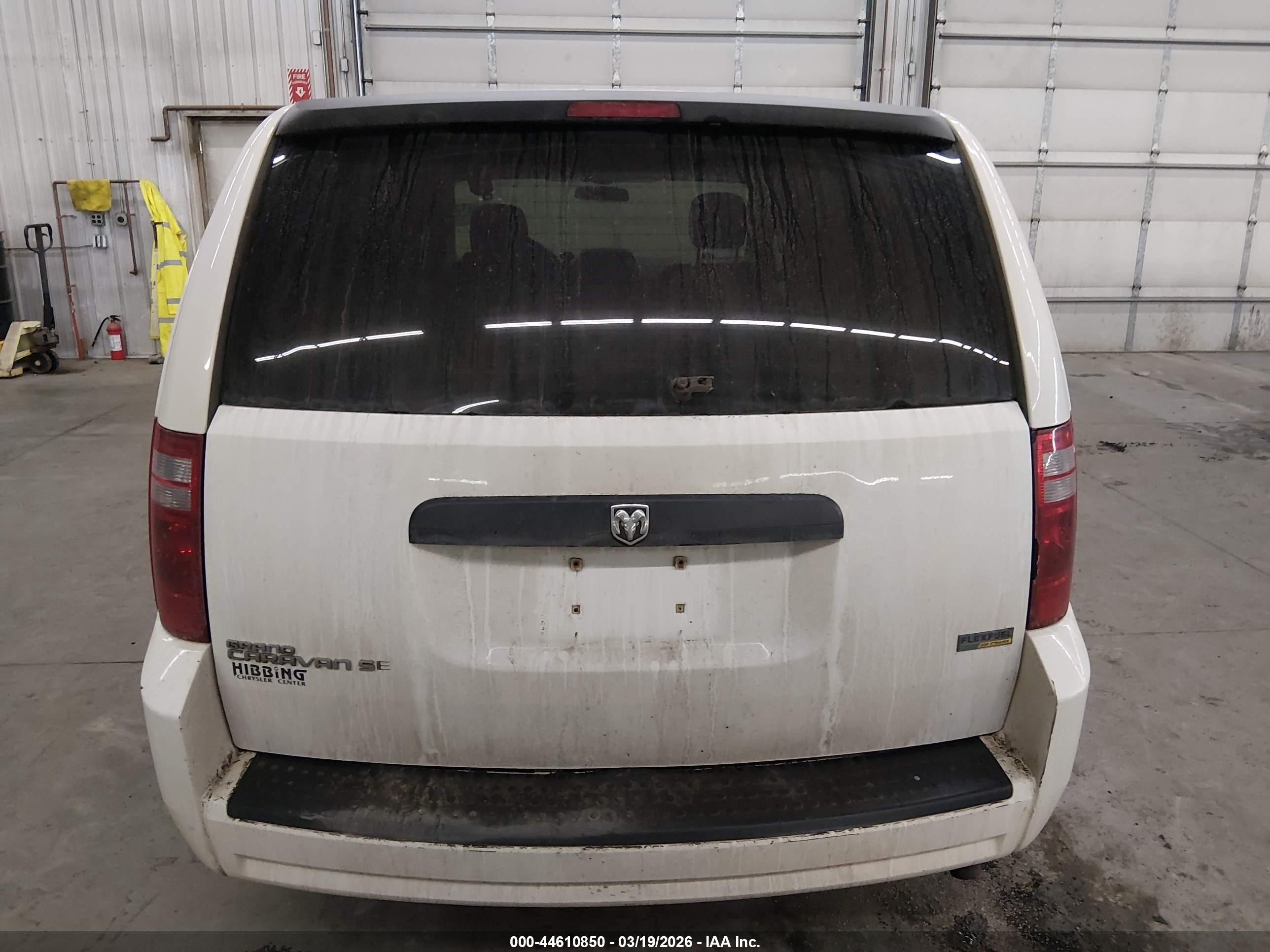 2008 Dodge Grand Caravan Se White vin: 1D8HN44H38B194875