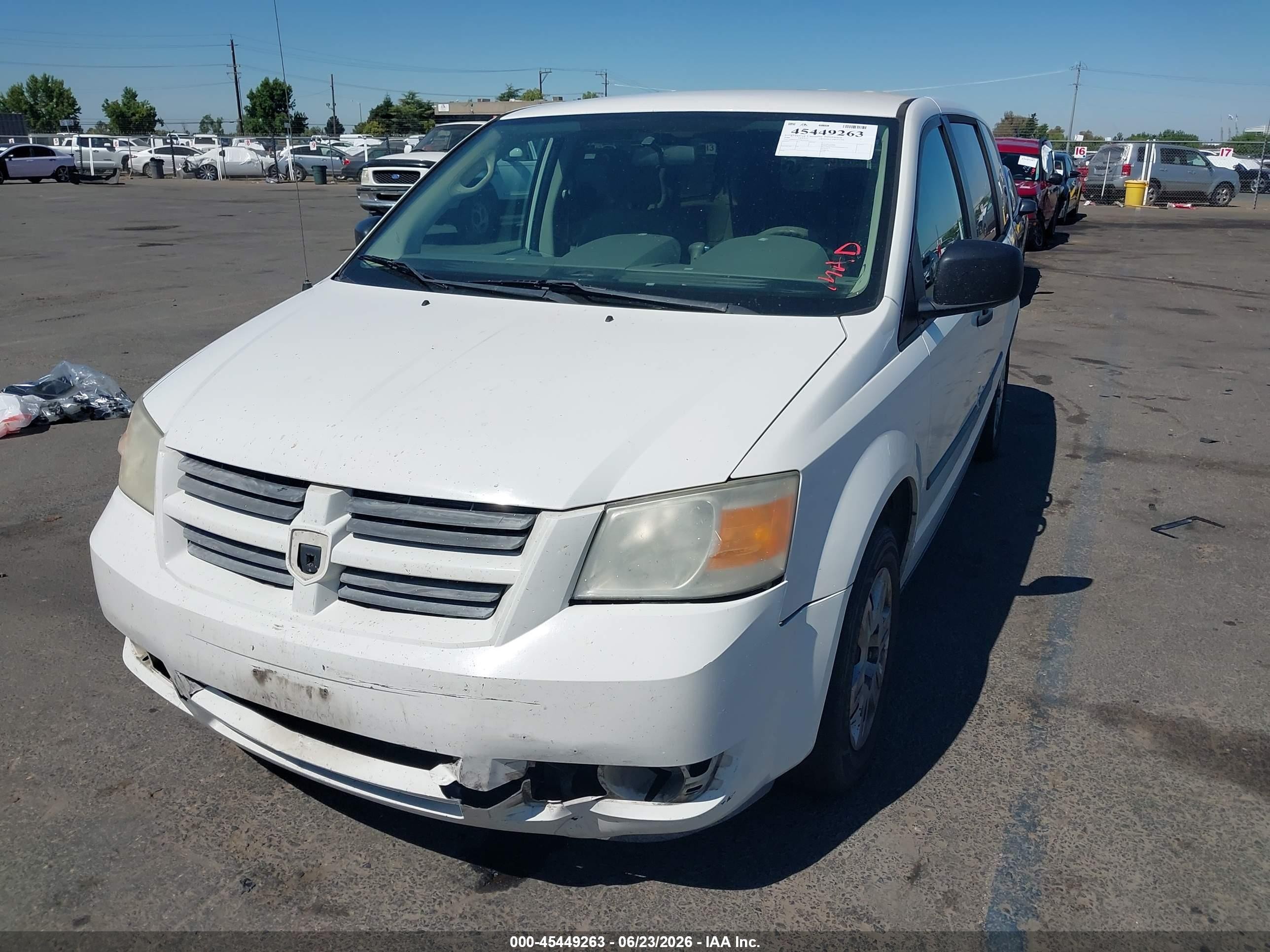 2008 Dodge Grand Caravan Se Белый vin: 1D8HN44H48B166762