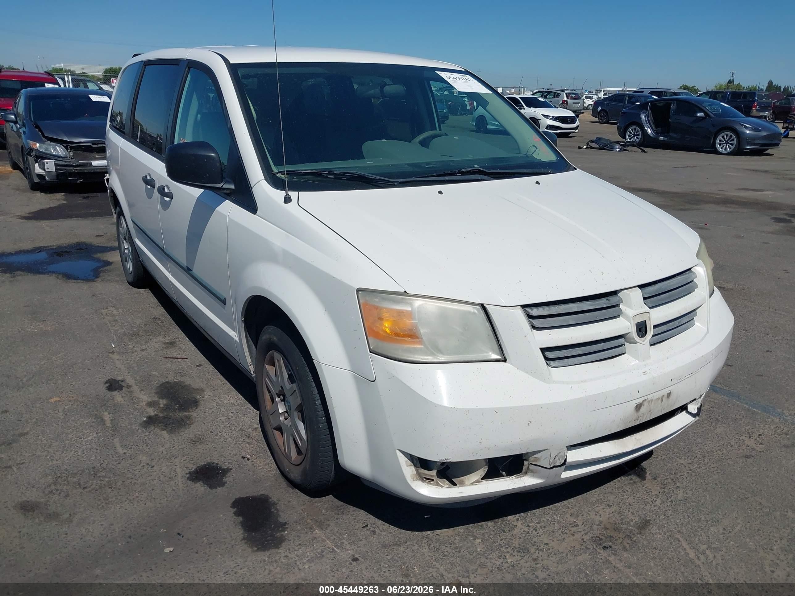 2008 Dodge Grand Caravan Se Белый vin: 1D8HN44H48B166762