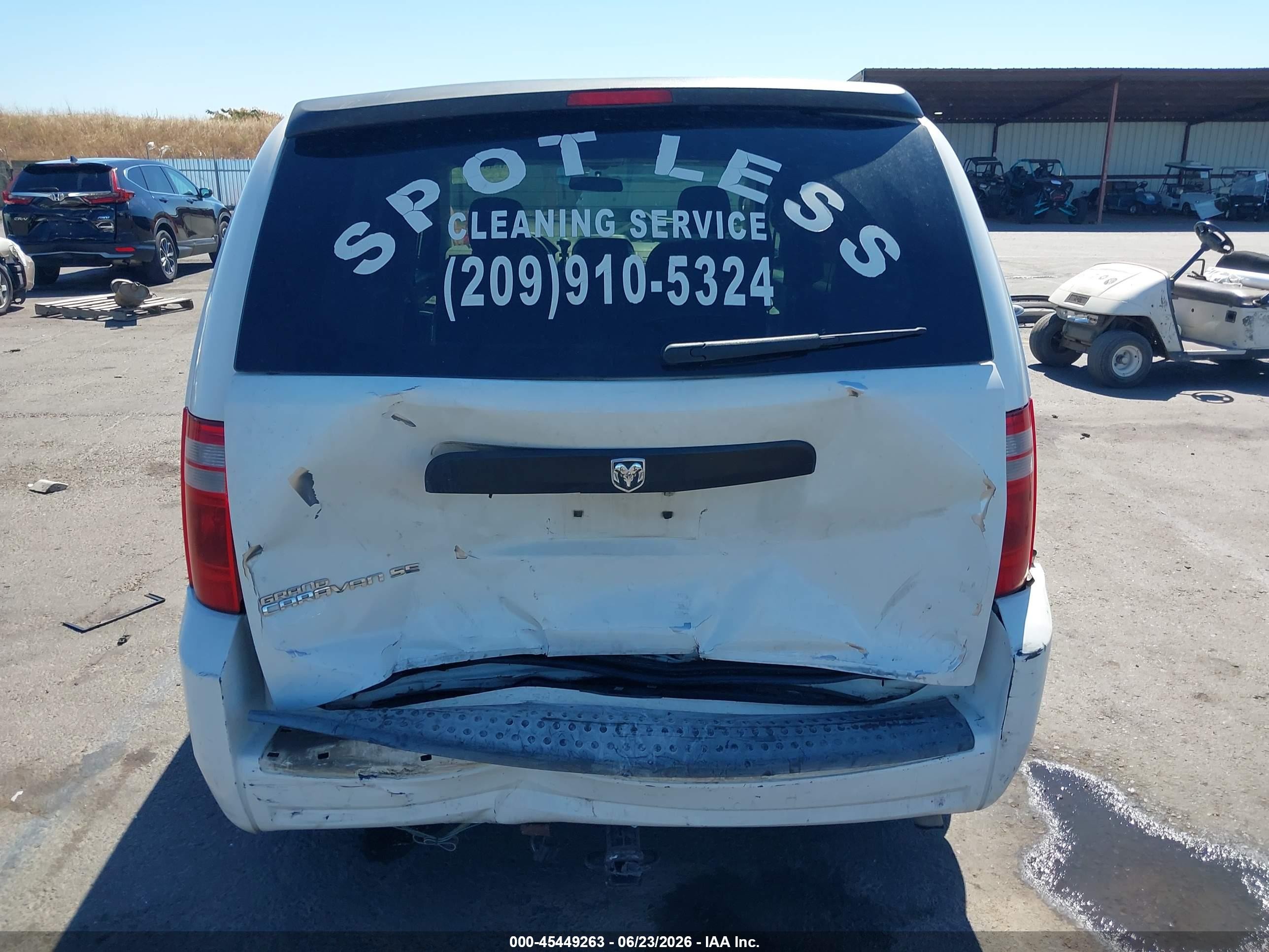 2008 Dodge Grand Caravan Se Белый vin: 1D8HN44H48B166762