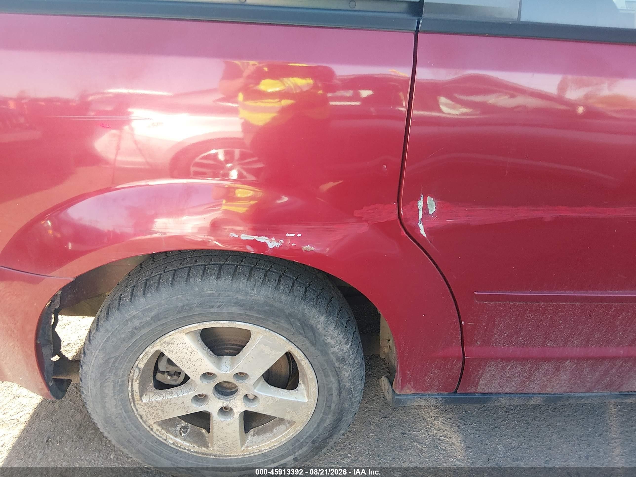 2008 Dodge Grand Caravan Se Красный vin: 1D8HN44H68B100410