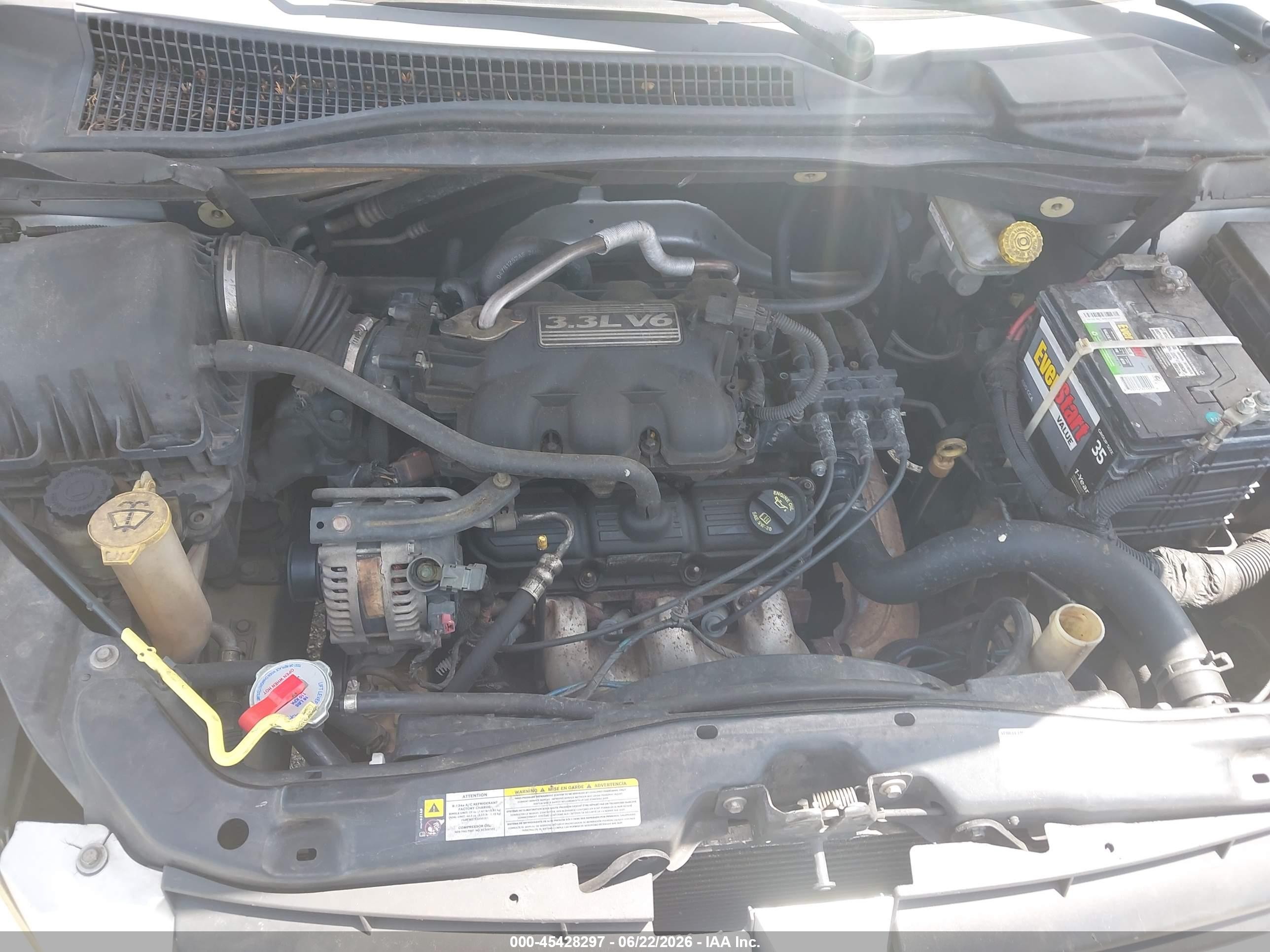 2008 Dodge Grand Caravan Se Silver vin: 1D8HN44H68B149820