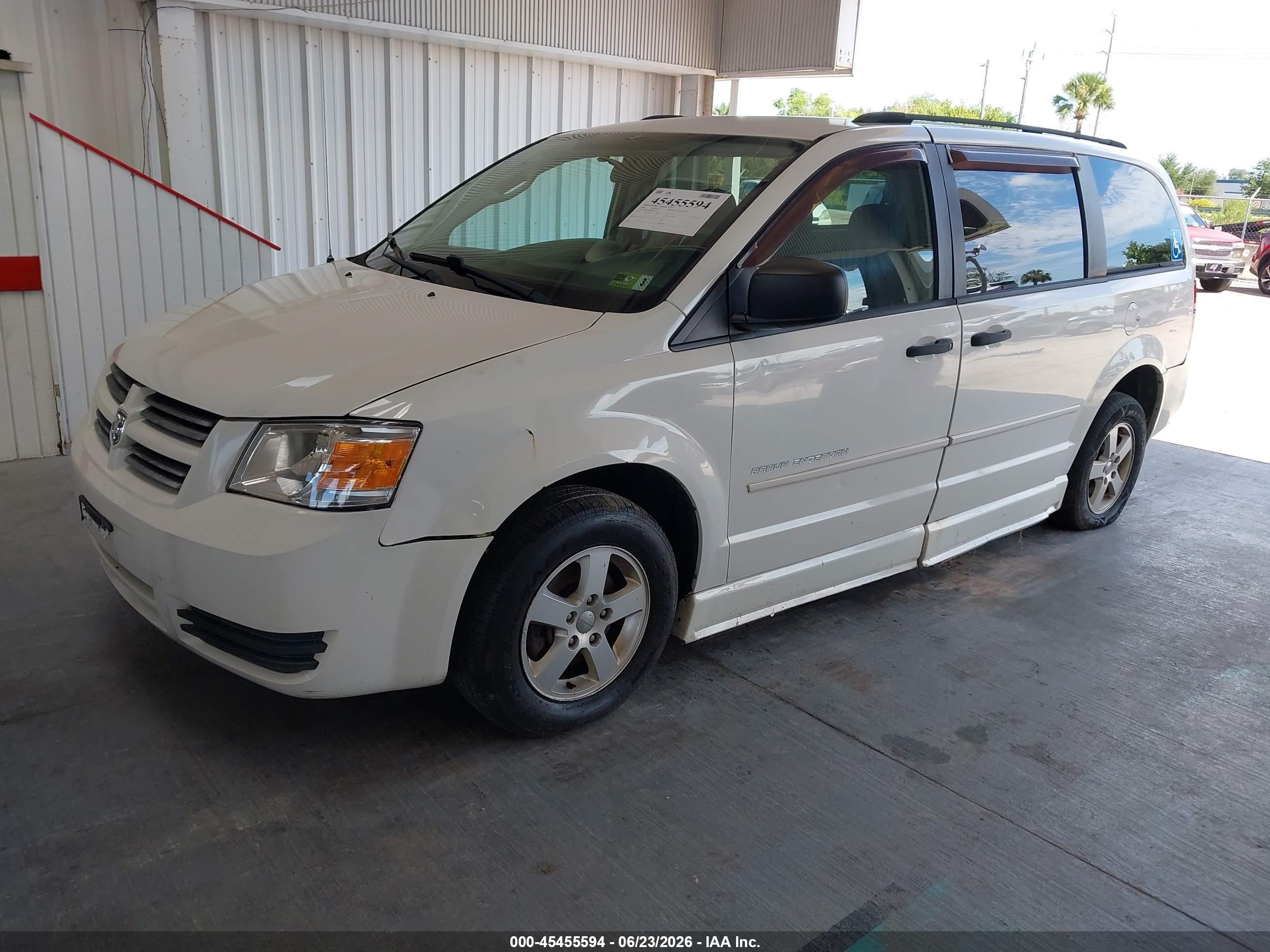 2008 Dodge Grand Caravan Se White vin: 1D8HN44H68B156363