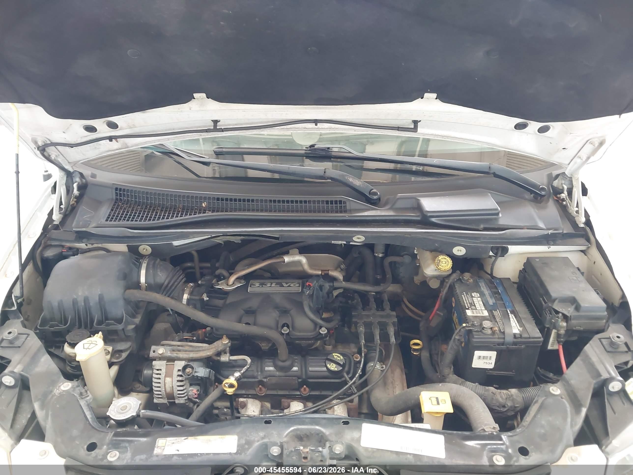 2008 Dodge Grand Caravan Se White vin: 1D8HN44H68B156363