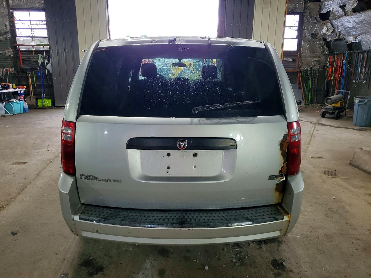 2008 Dodge Grand Caravan Se Silver vin: 1D8HN44H68B192859