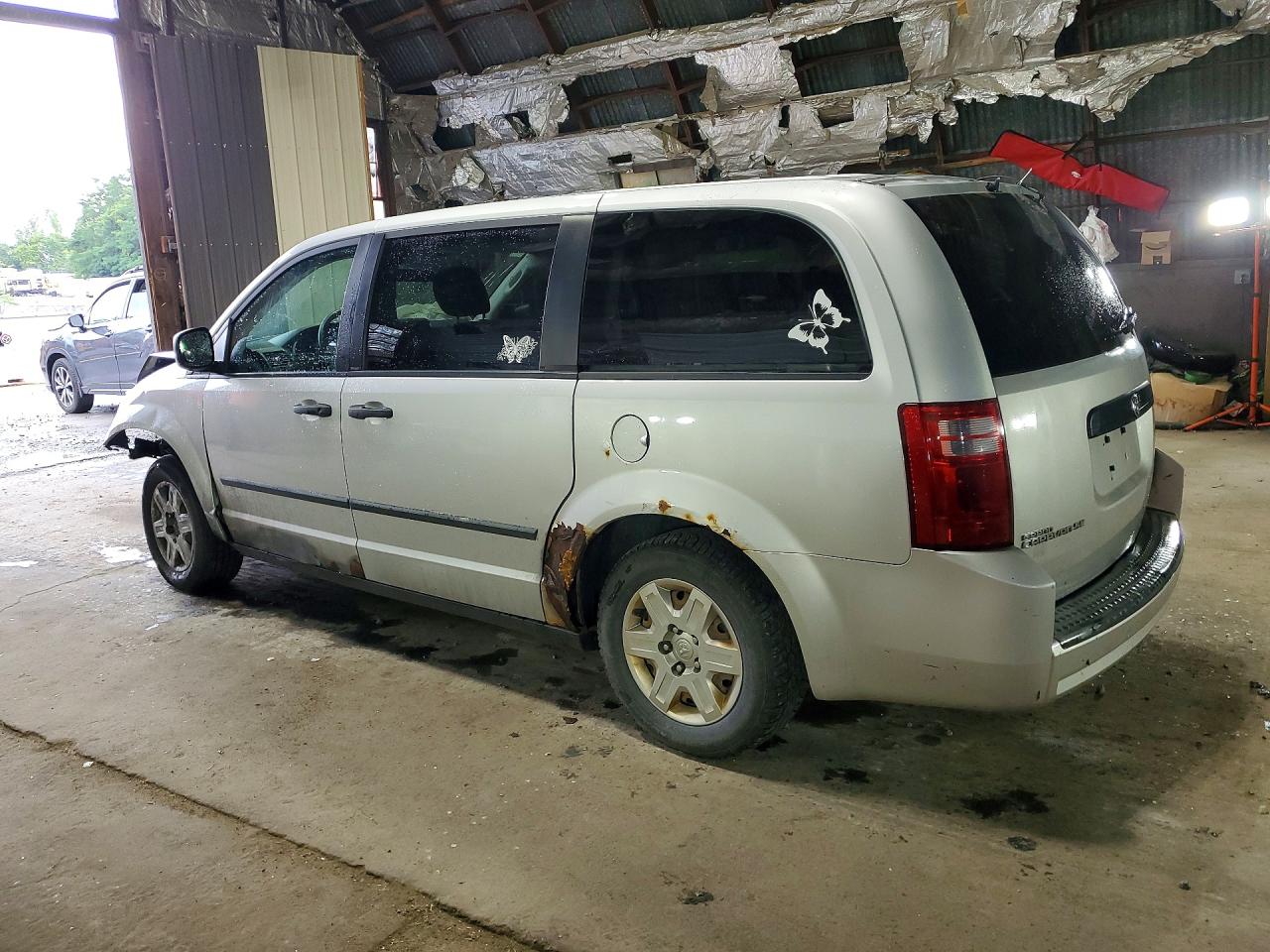 2008 Dodge Grand Caravan Se Silver vin: 1D8HN44H68B192859