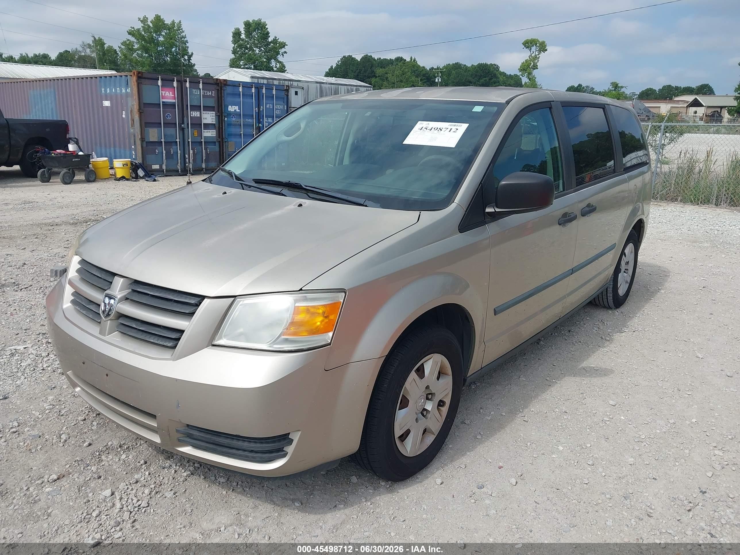 2008 Dodge Grand Caravan Se Brown vin: 1D8HN44H68B194997