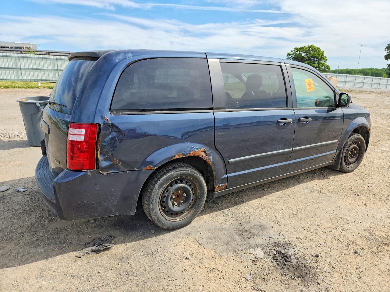 2008 Dodge Grand Caravan Se Blue vin: 1D8HN44H78B100299