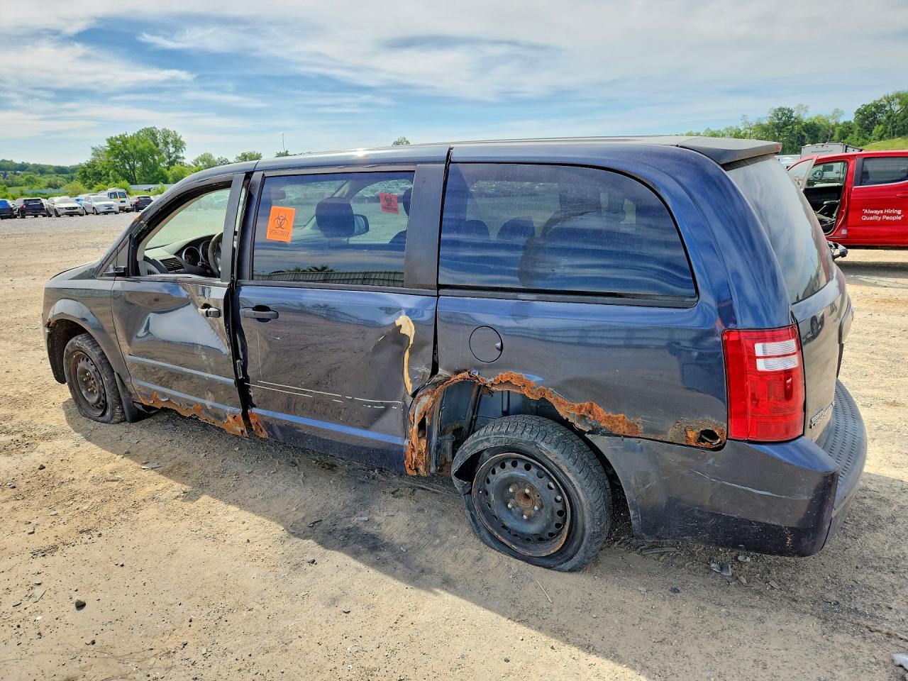 2008 Dodge Grand Caravan Se Blue vin: 1D8HN44H78B100299