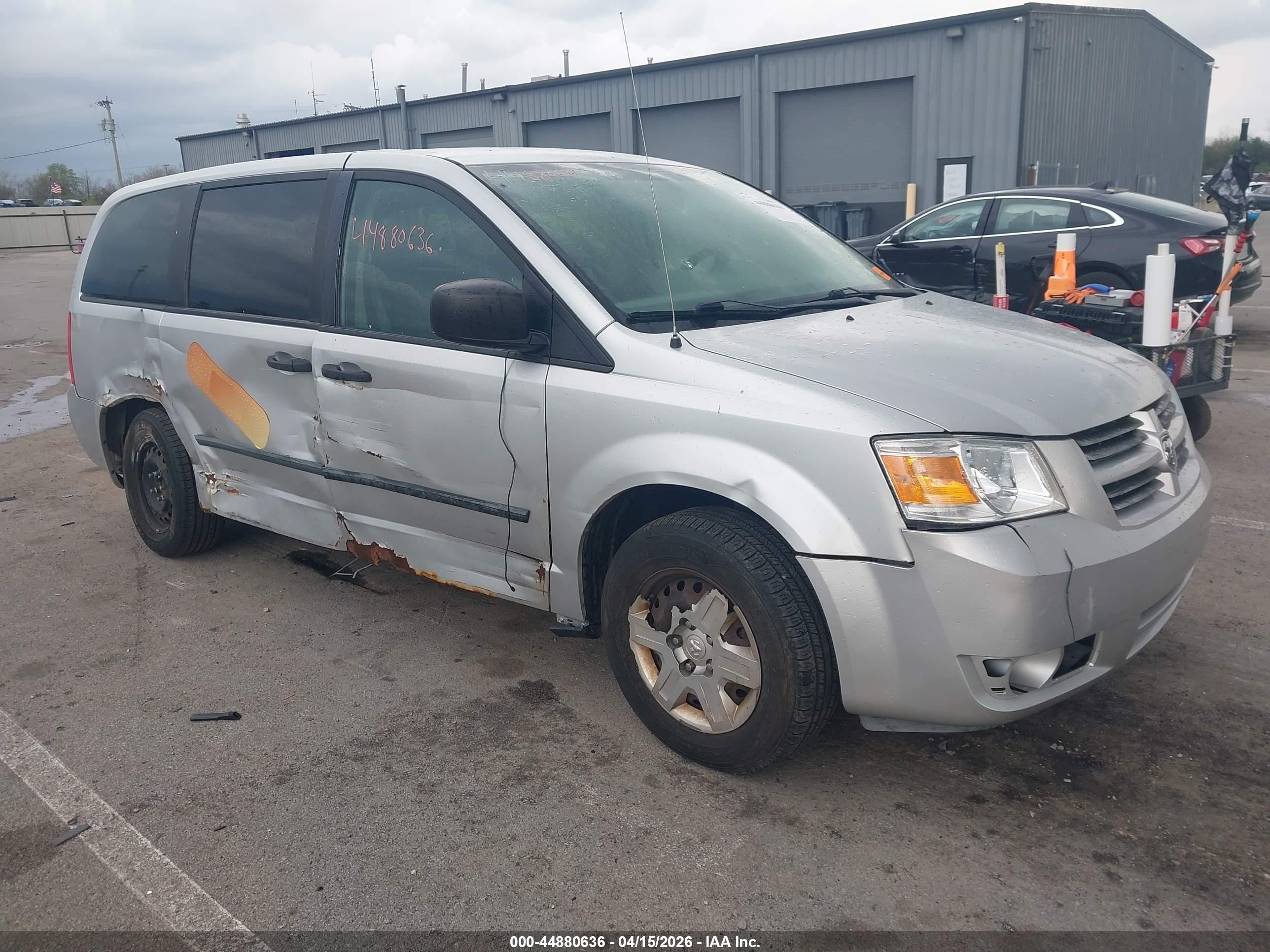 2008 Dodge Grand Caravan Se Gray vin: 1D8HN44H78B159952
