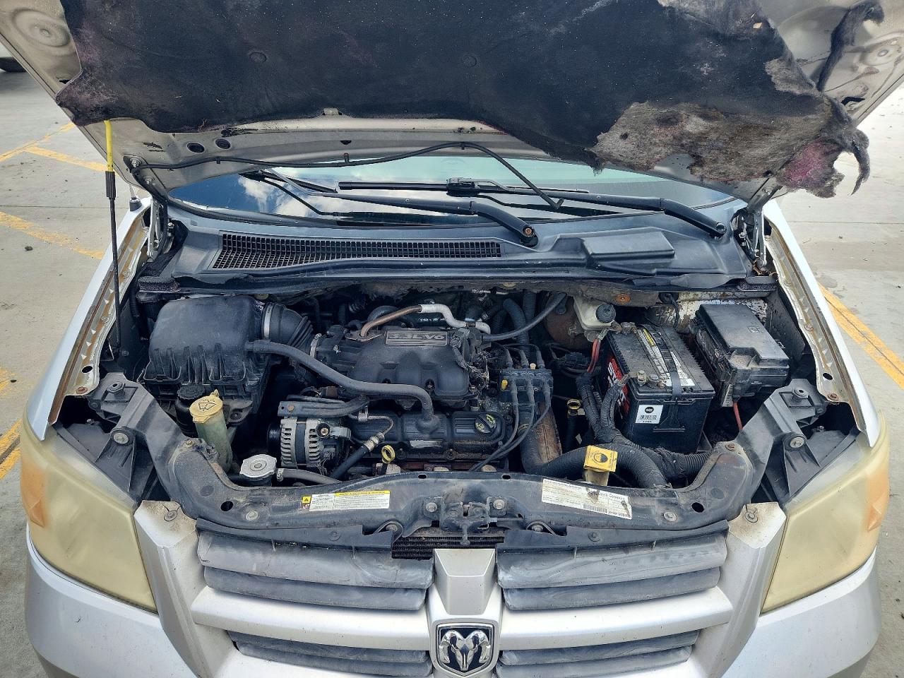 2008 Dodge Grand Caravan Se Silver vin: 1D8HN44H78B184561