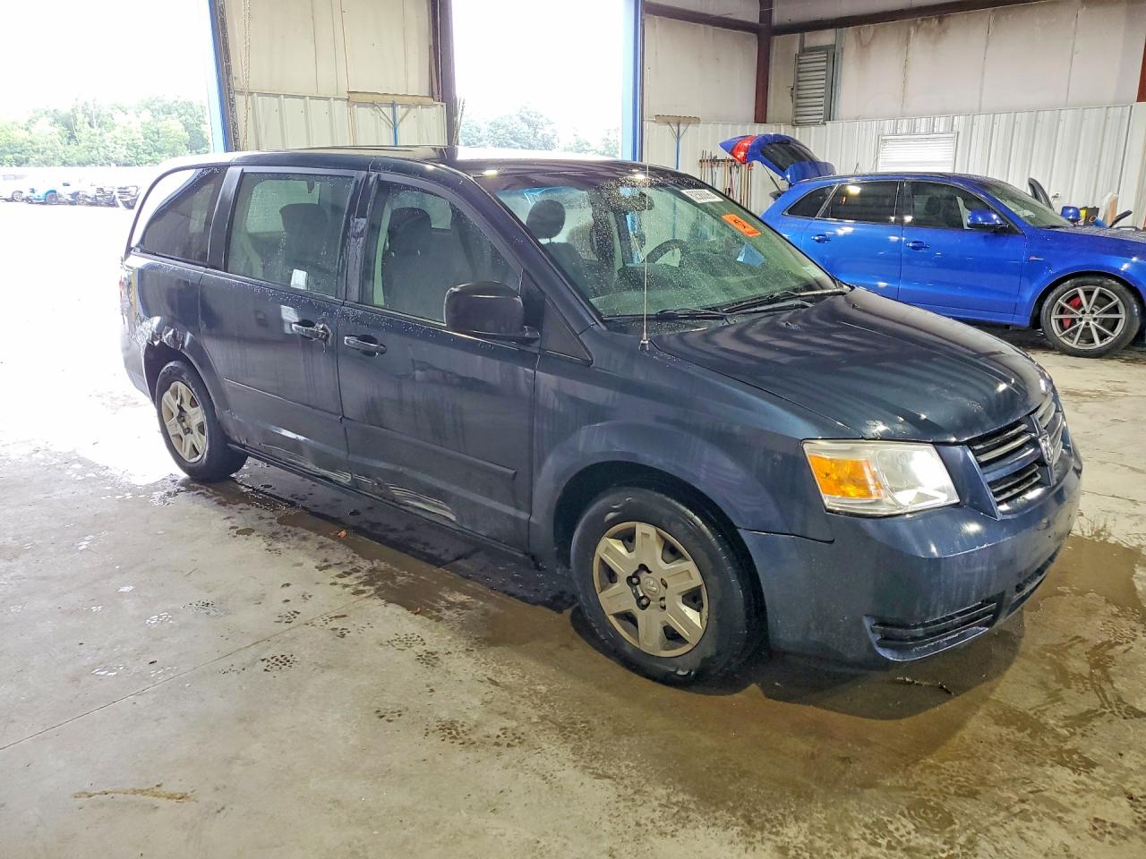 2008 Dodge Grand Caravan Se Blue vin: 1D8HN44H88B158664