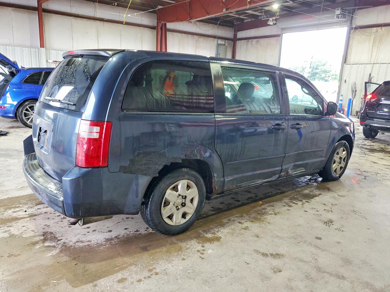 2008 Dodge Grand Caravan Se Blue vin: 1D8HN44H88B158664