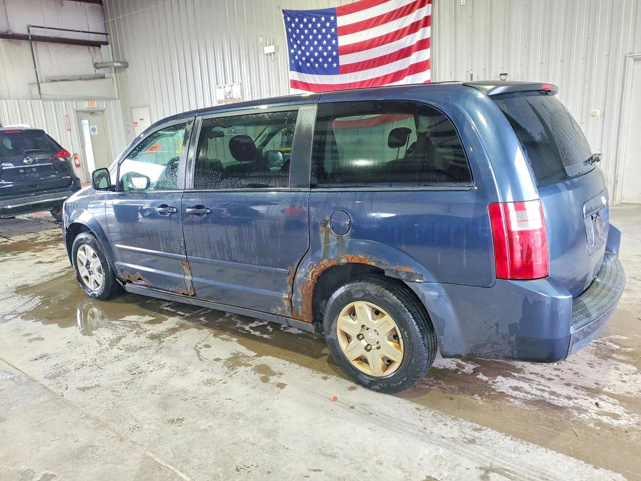 2008 Dodge Grand Caravan Se Blue vin: 1D8HN44H88B158664