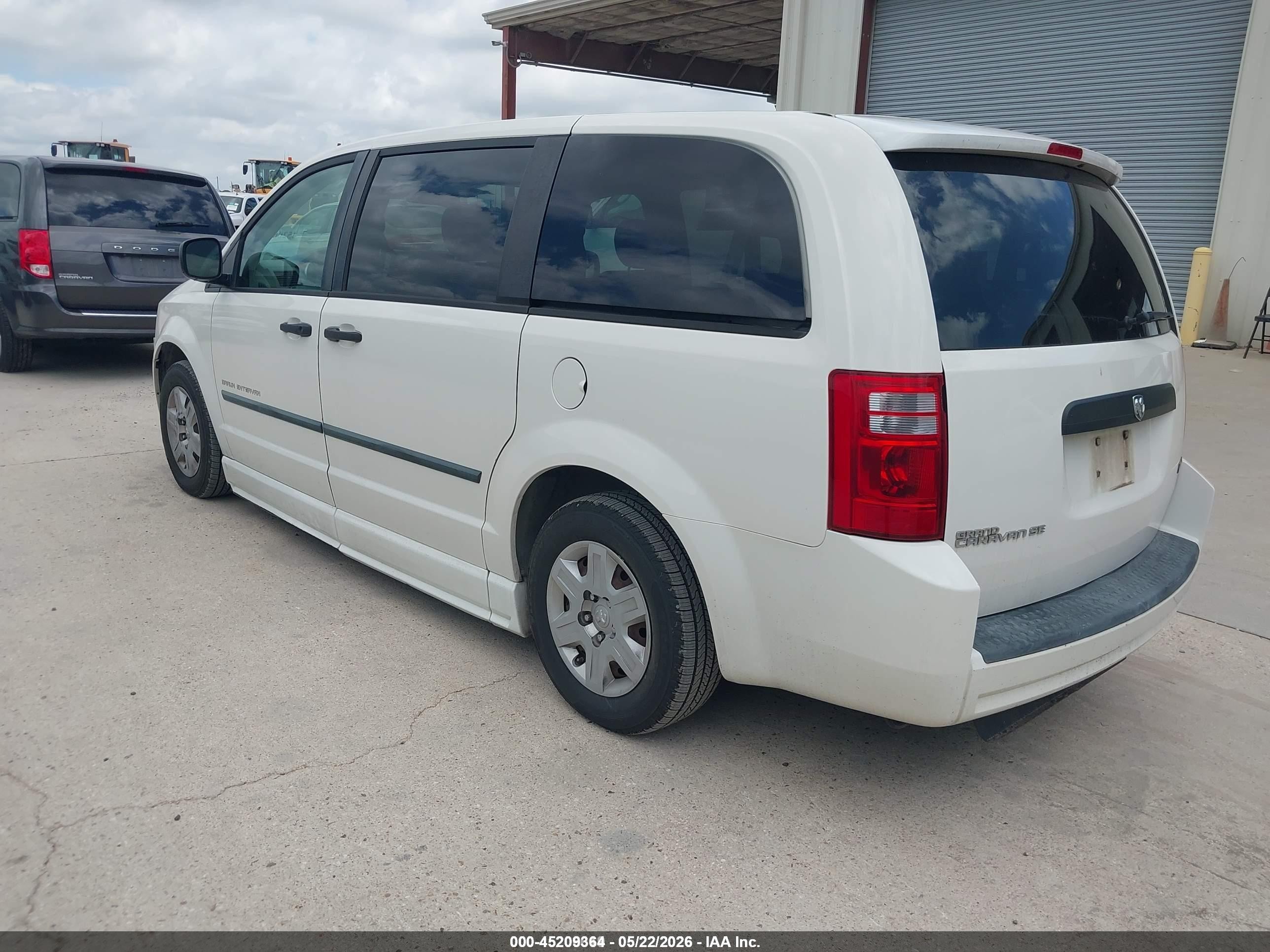 2008 Dodge Grand Caravan Se White vin: 1D8HN44H88B181569