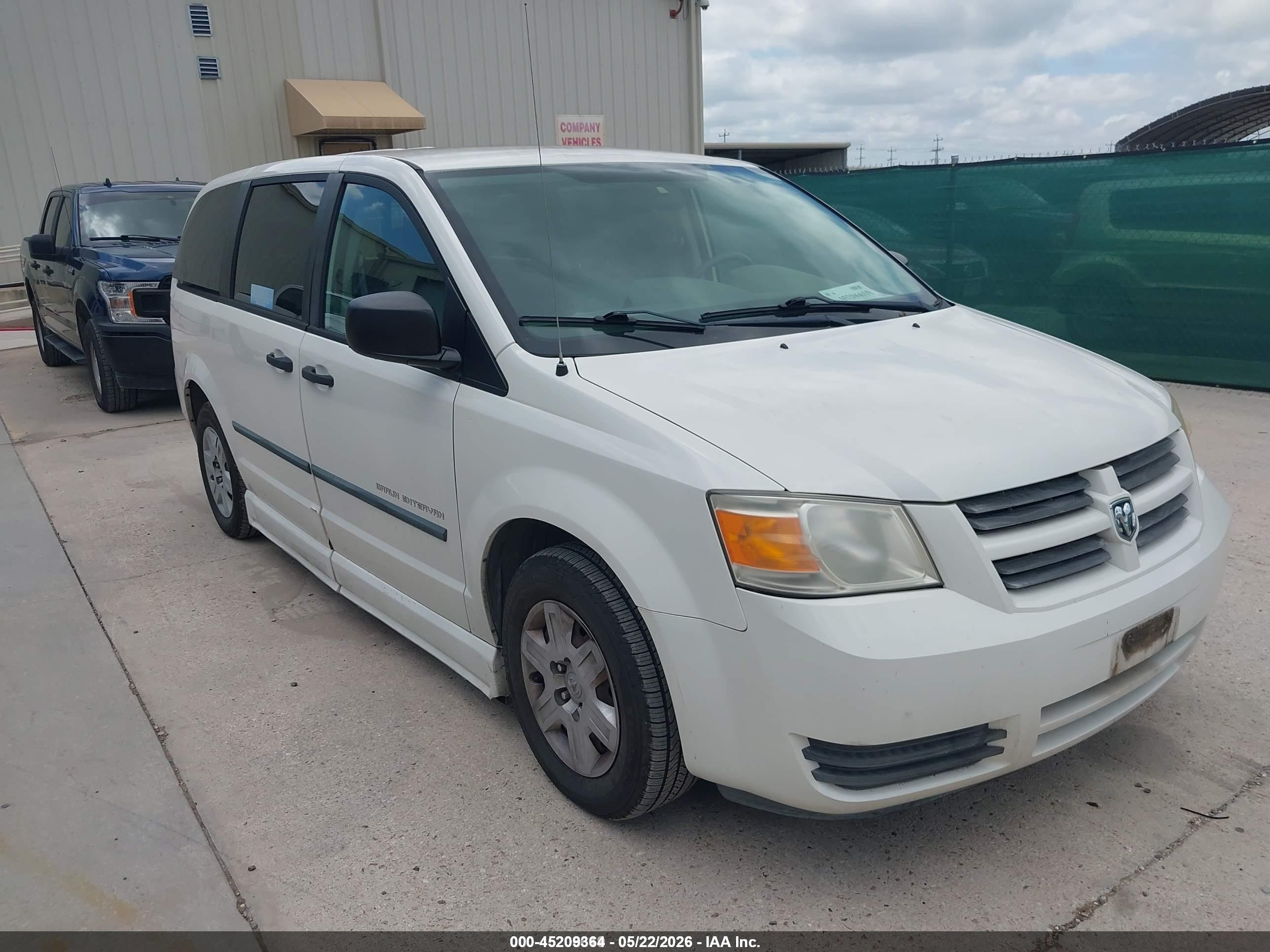 2008 Dodge Grand Caravan Se White vin: 1D8HN44H88B181569