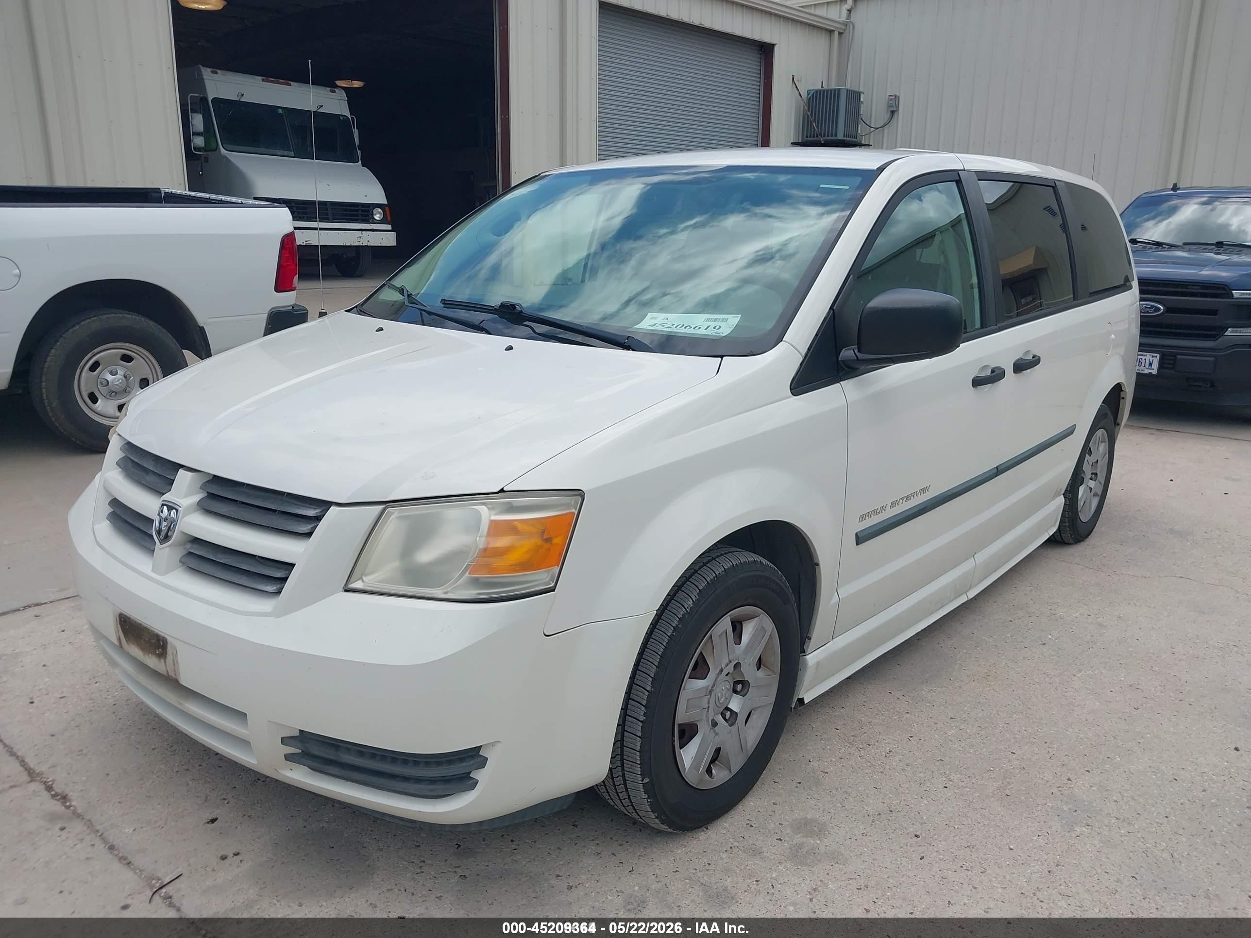 2008 Dodge Grand Caravan Se White vin: 1D8HN44H88B181569