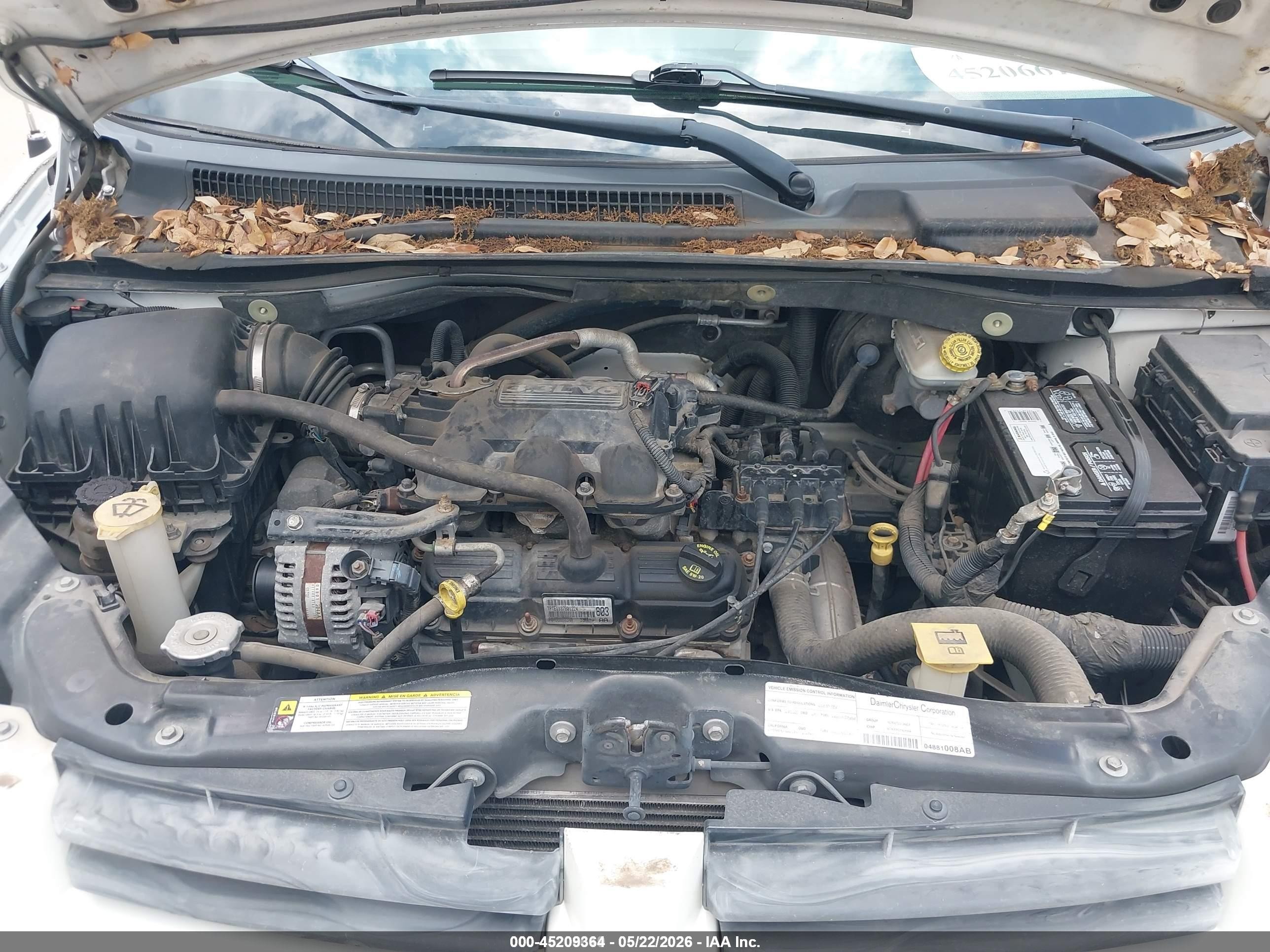 2008 Dodge Grand Caravan Se White vin: 1D8HN44H88B181569
