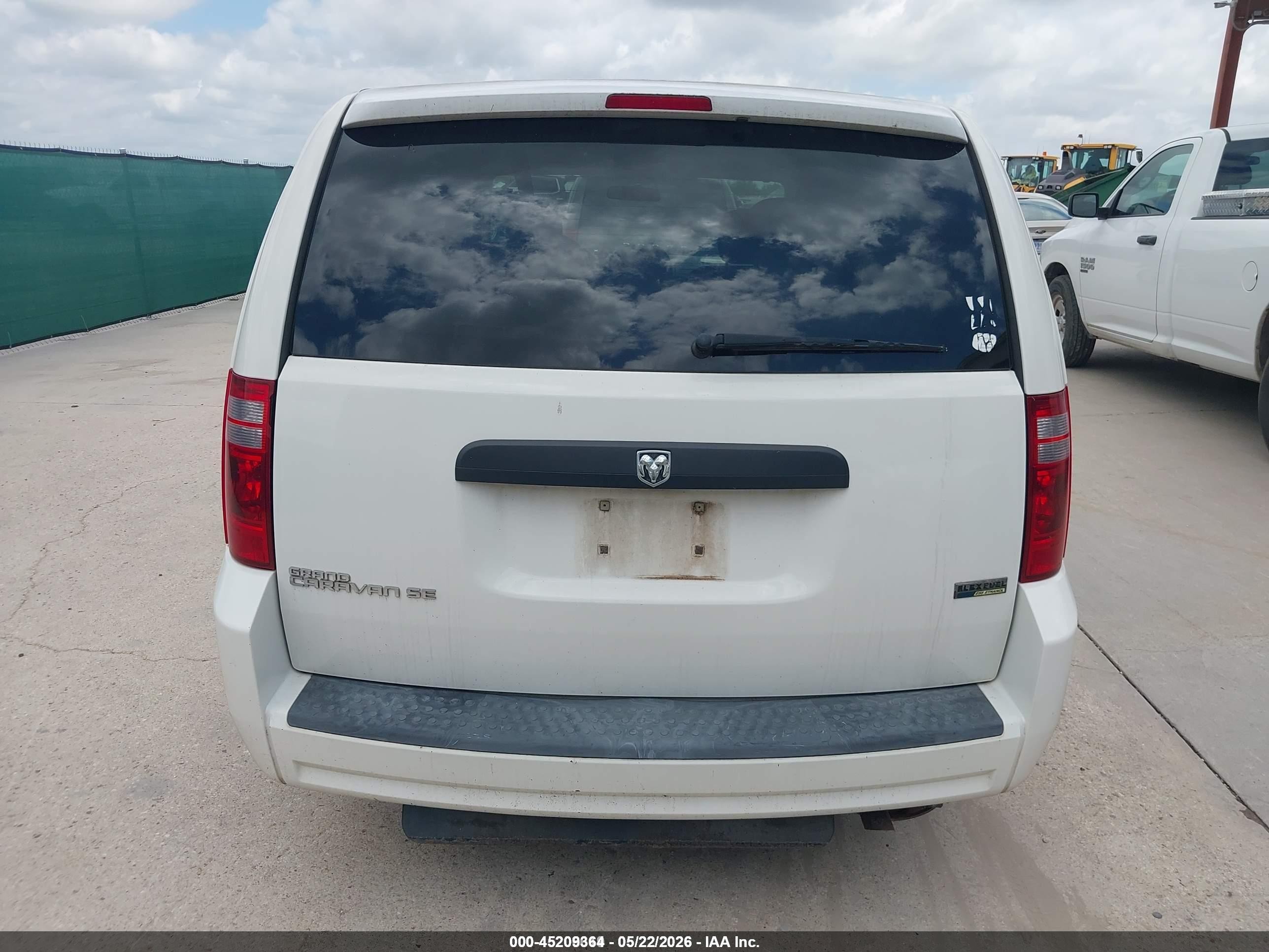 2008 Dodge Grand Caravan Se White vin: 1D8HN44H88B181569