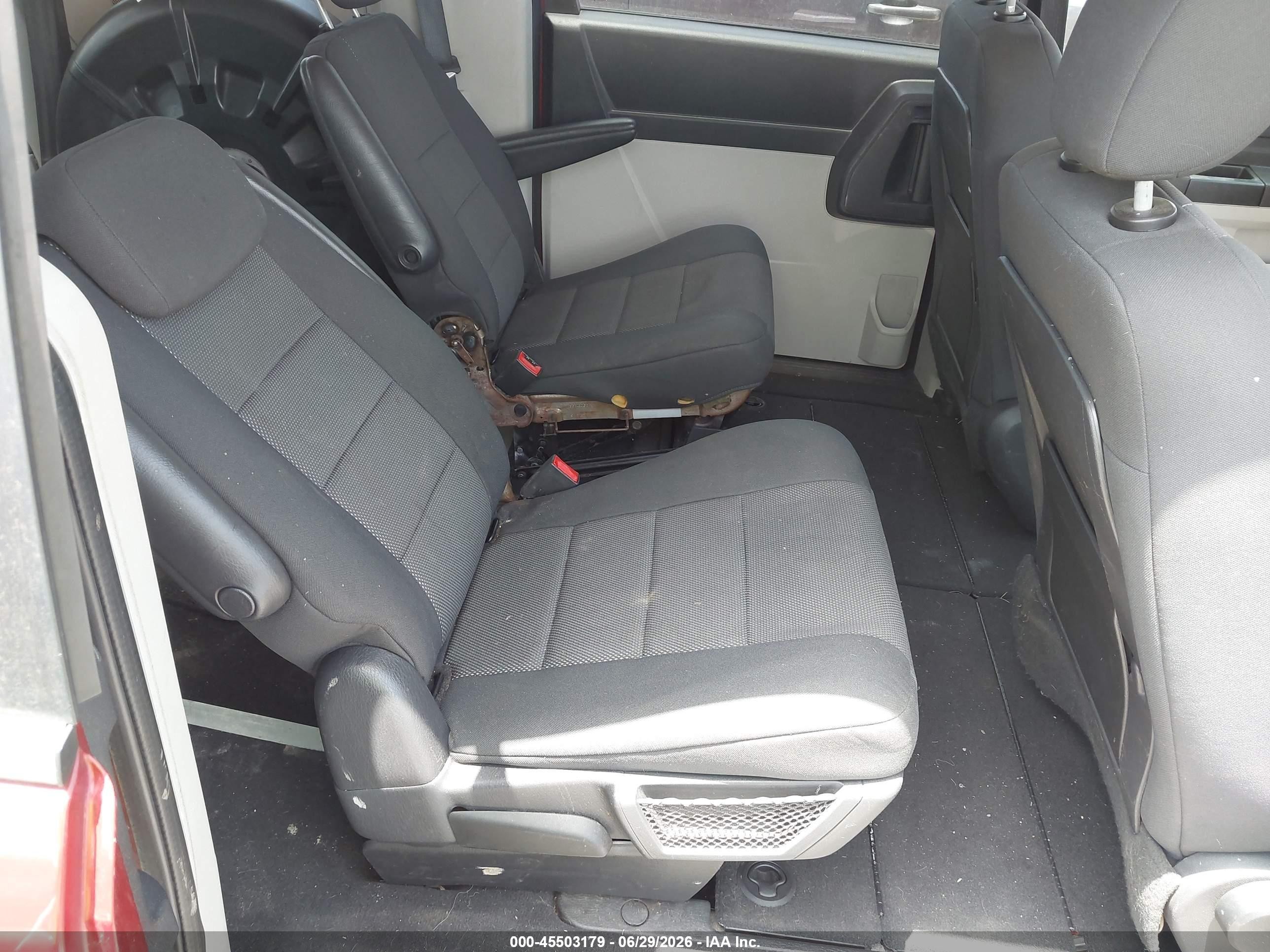 2008 Dodge Grand Caravan Se Red vin: 1D8HN44H98B102930