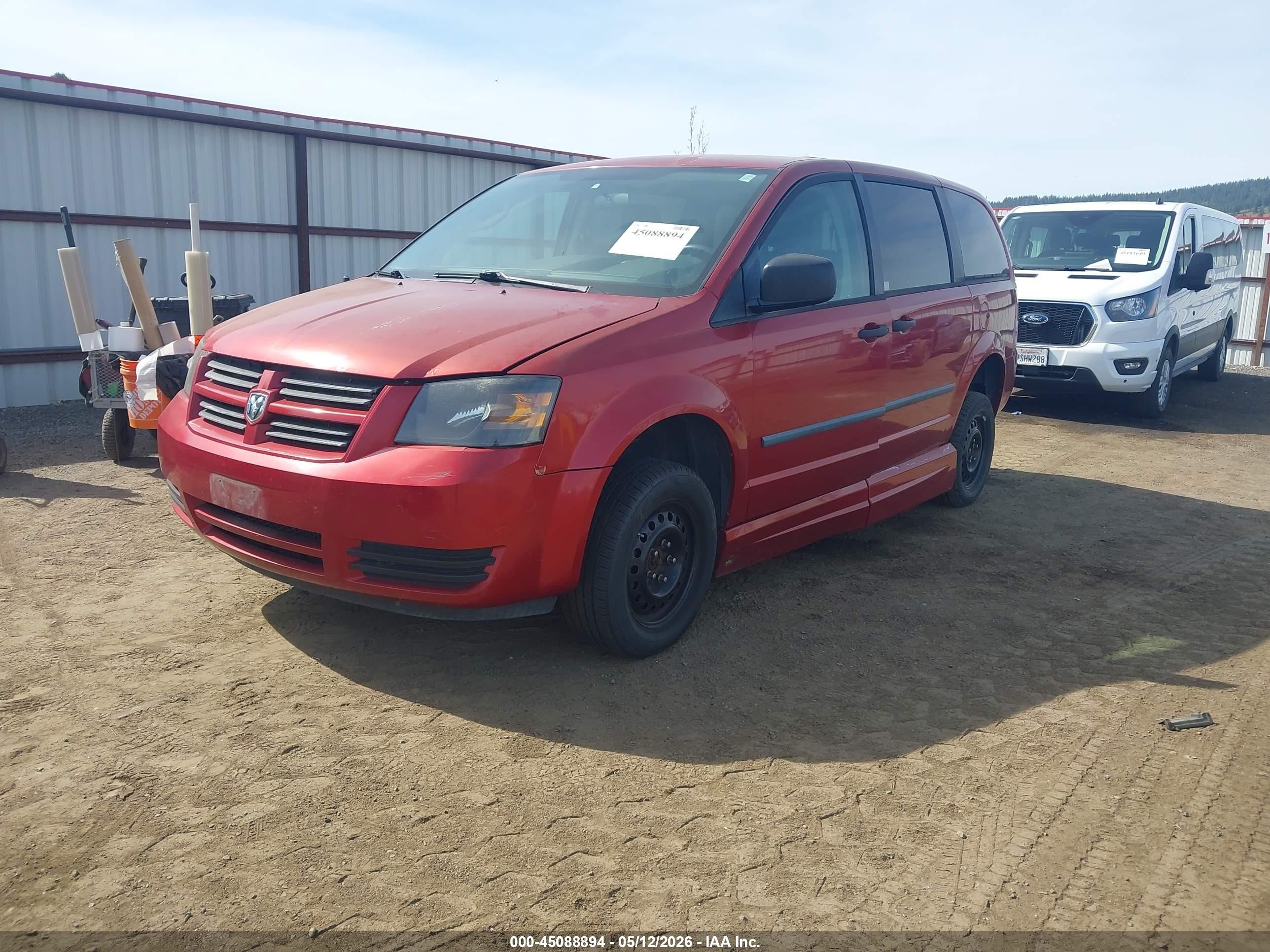 2008 Dodge Grand Caravan Se Red vin: 1D8HN44H98B146300