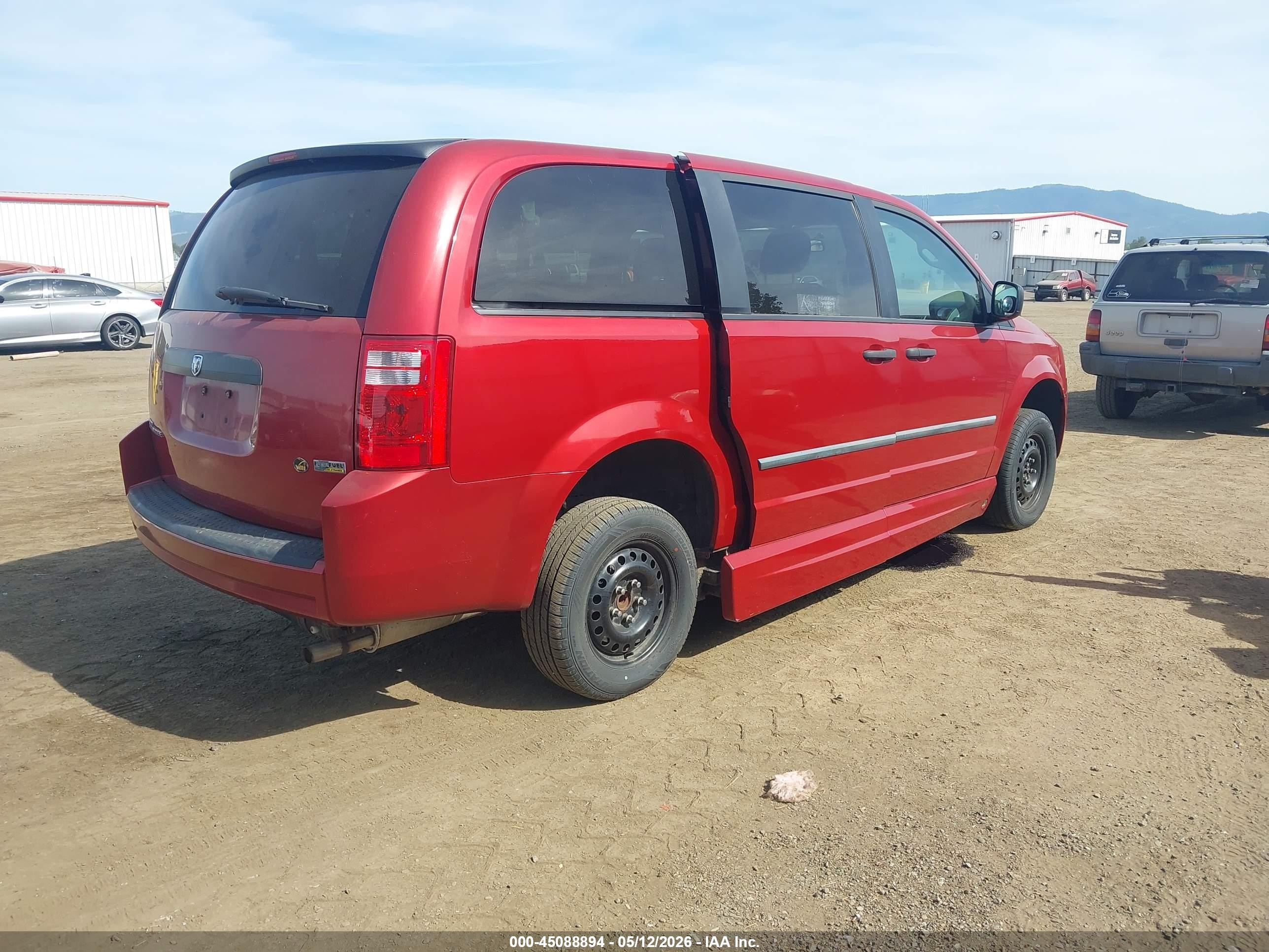 2008 Dodge Grand Caravan Se Red vin: 1D8HN44H98B146300