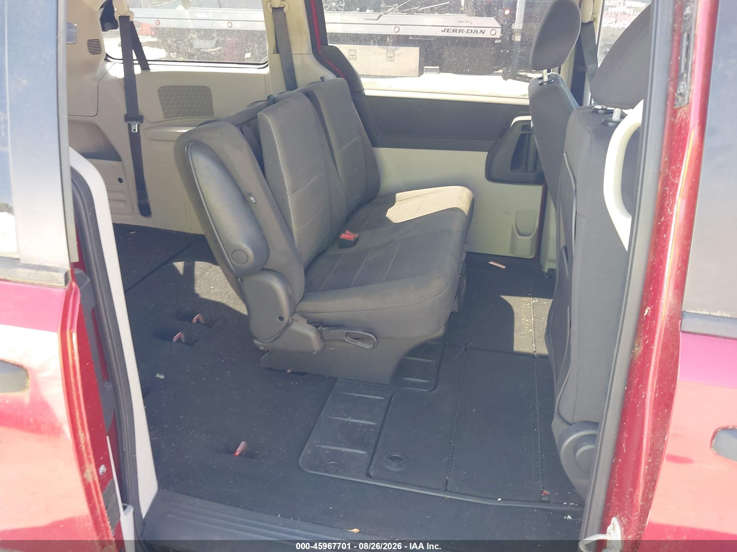 2008 Dodge Grand Caravan Se Red vin: 1D8HN44H98B161718