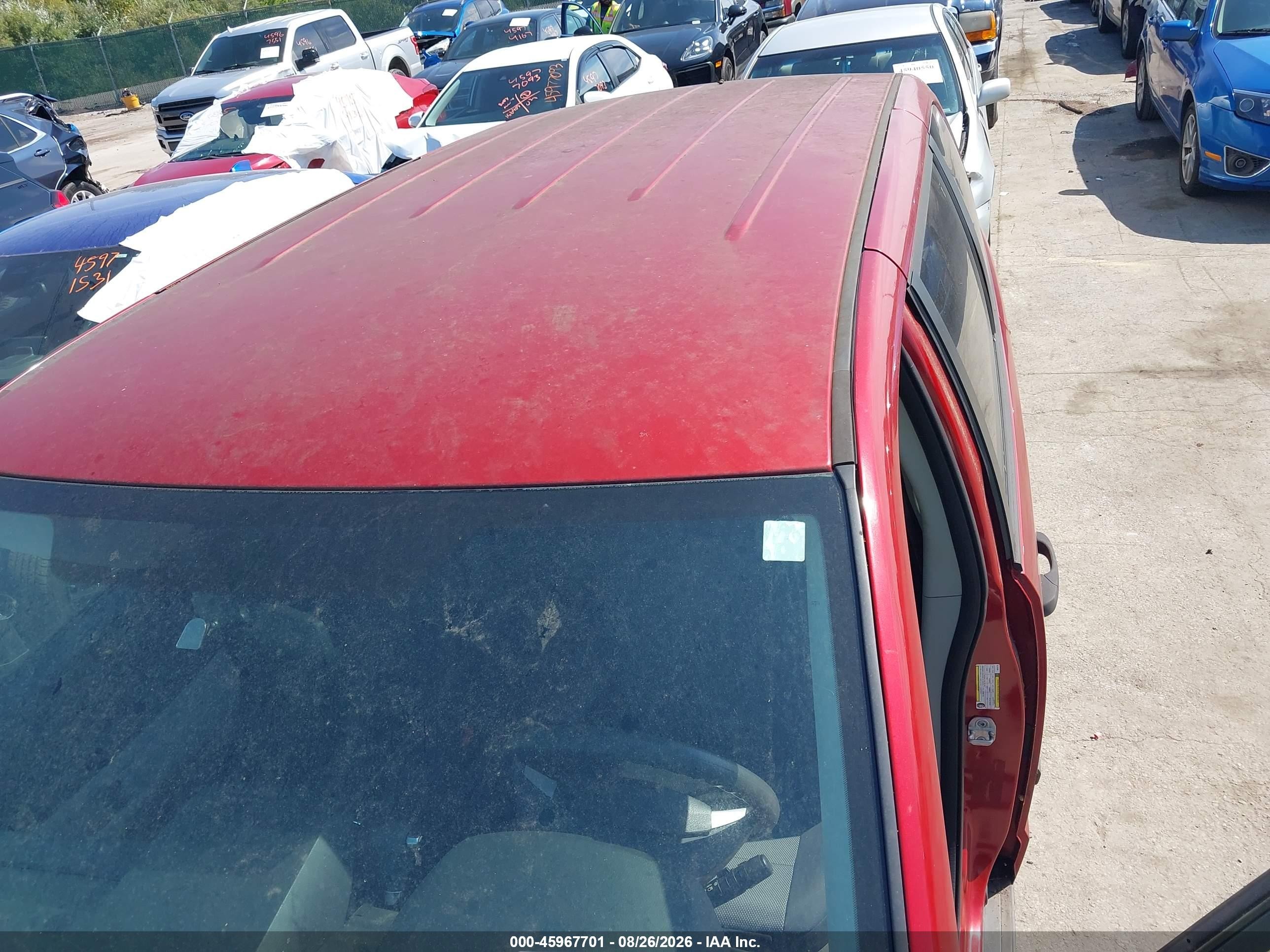 2008 Dodge Grand Caravan Se Red vin: 1D8HN44H98B161718