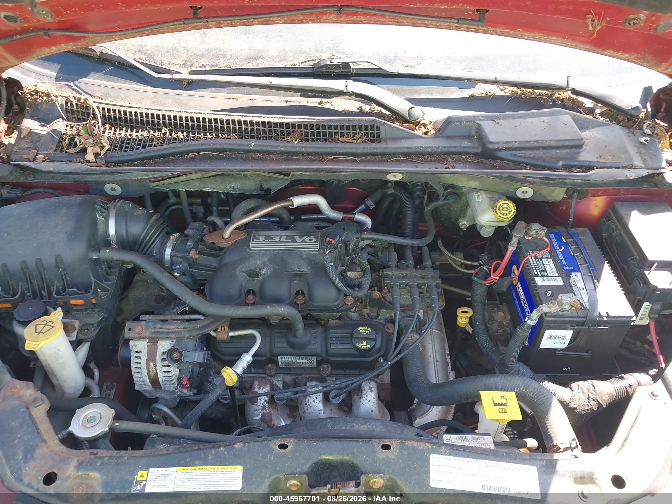 2008 Dodge Grand Caravan Se Red vin: 1D8HN44H98B161718