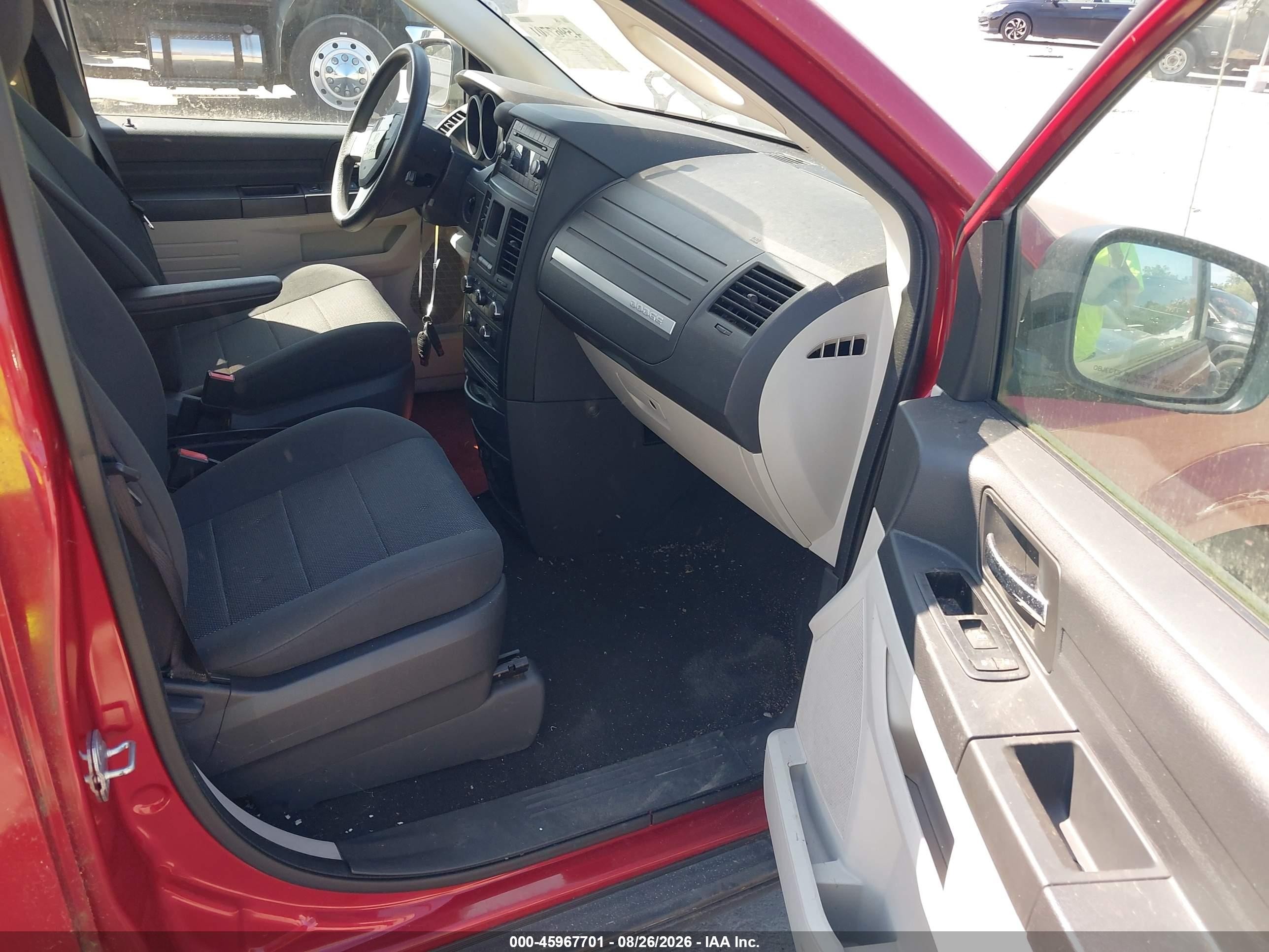 2008 Dodge Grand Caravan Se Red vin: 1D8HN44H98B161718