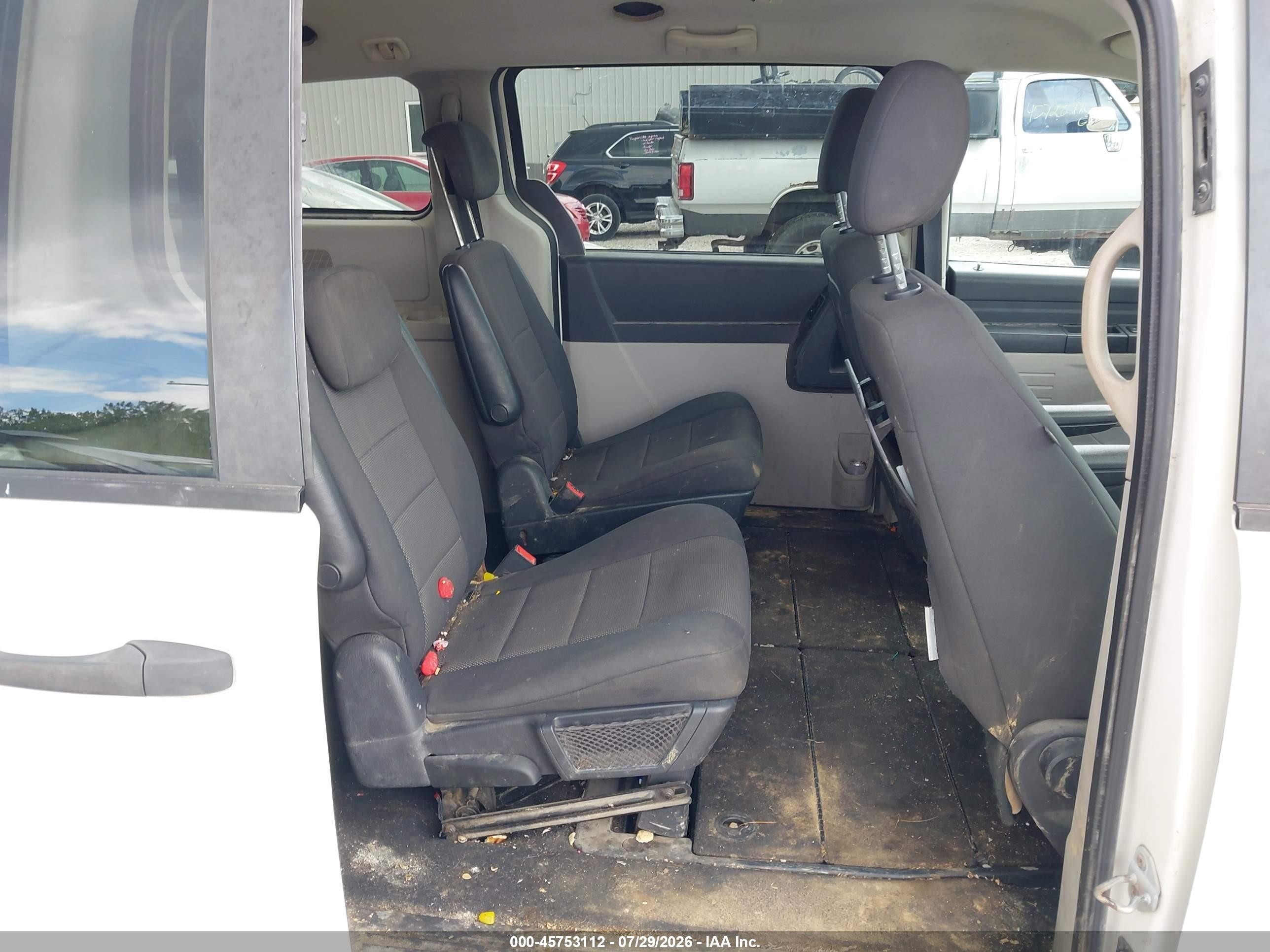 2008 Dodge Grand Caravan Se White vin: 1D8HN44HX8B100748