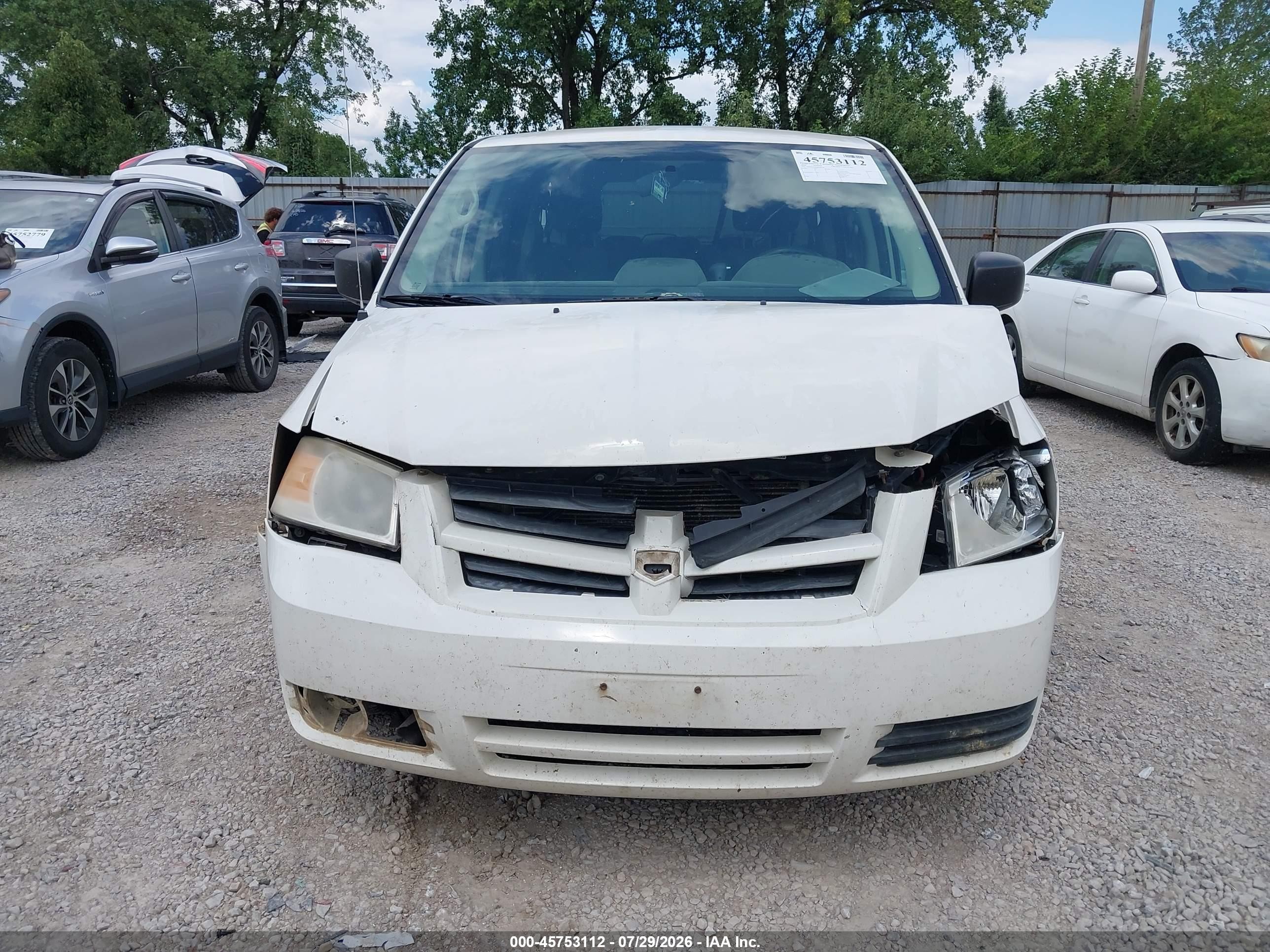 2008 Dodge Grand Caravan Se White vin: 1D8HN44HX8B100748