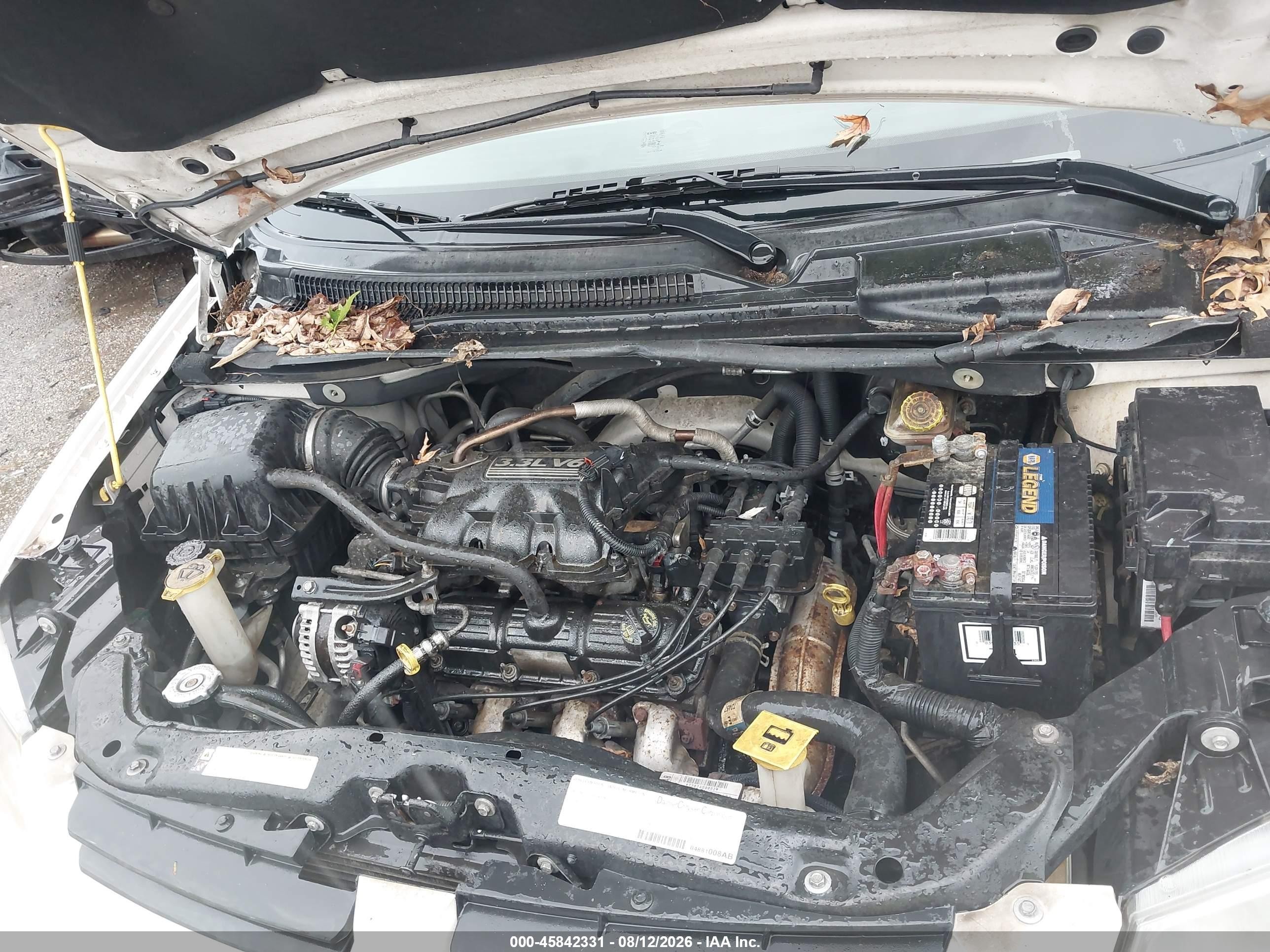 2008 Dodge Grand Caravan Se White vin: 1D8HN44HX8B113659