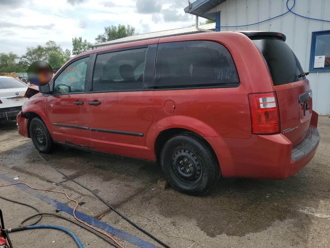 2008 Dodge Grand Caravan Se Red vin: 1D8HN44HX8B180004