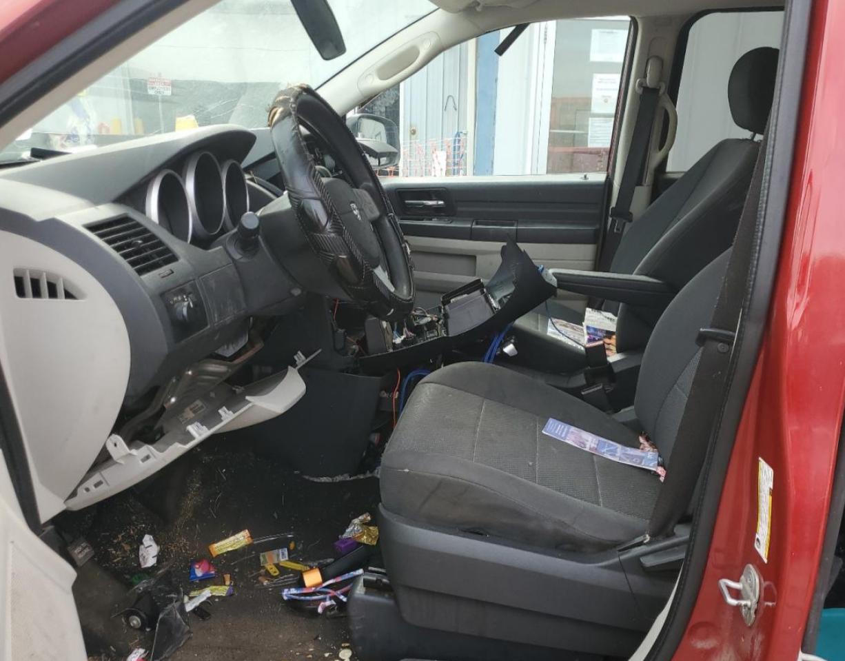 2008 Dodge Grand Caravan Se Red vin: 1D8HN44HX8B180004